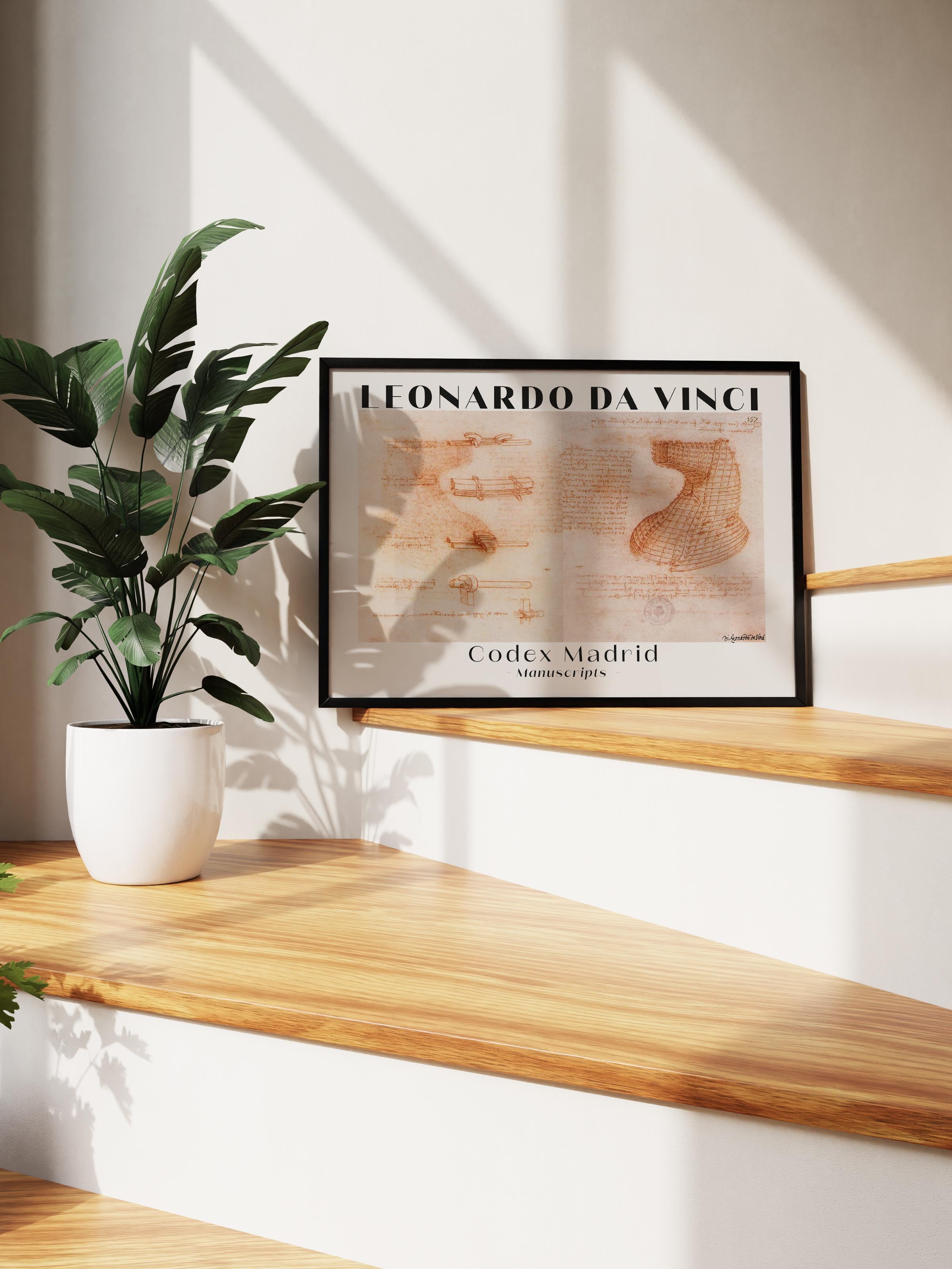 Leonardo Da Vinci Duvar Posteri - Sanat Poster - Sanat Serisi Posterleri - Kalın Kağıt, Çerçevesiz