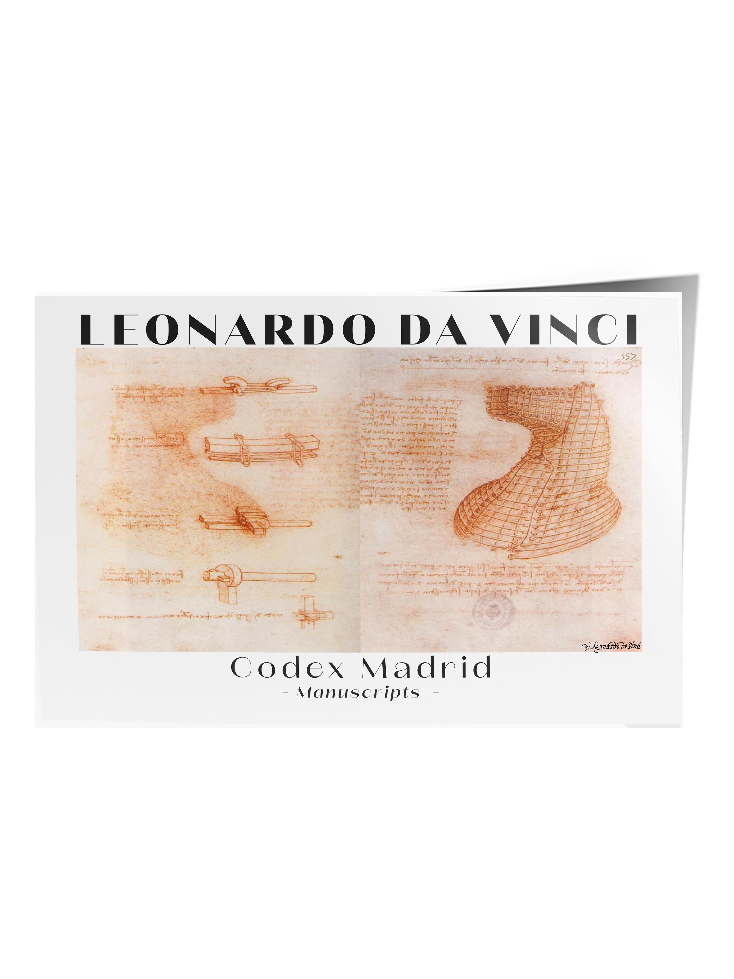 Leonardo Da Vinci Duvar Posteri - Sanat Poster - Sanat Serisi Posterleri - Kalın Kağıt, Çerçevesiz