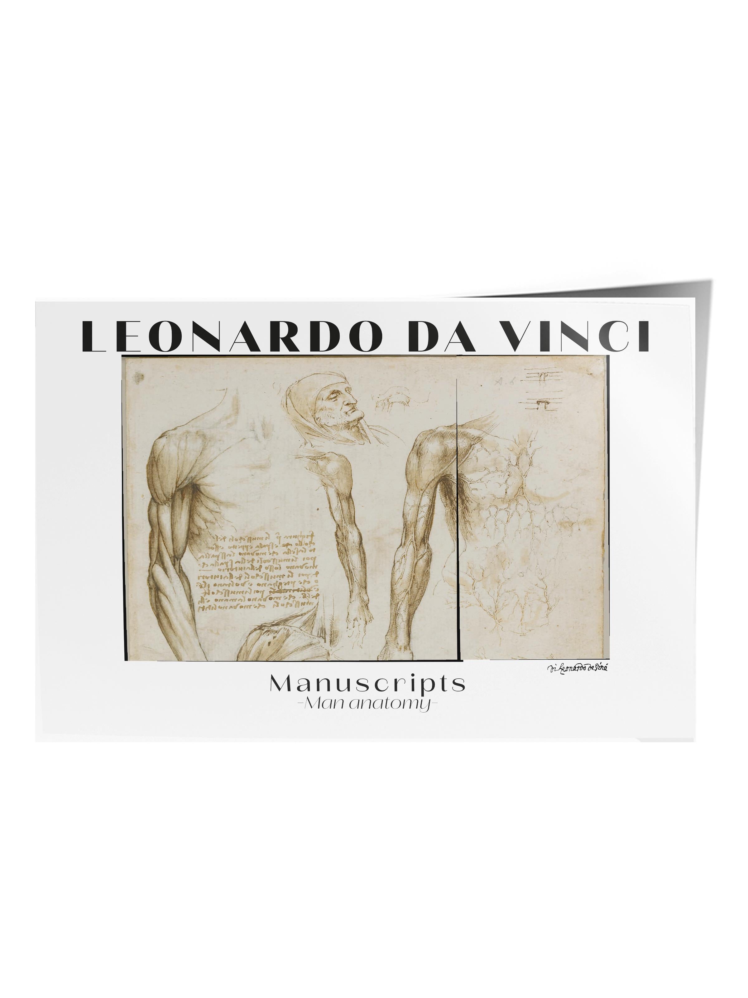 Leonardo Da Vinci Duvar Posteri - Sanat Poster - Sanat Serisi Posterleri - Kalın Kağıt, Çerçevesiz