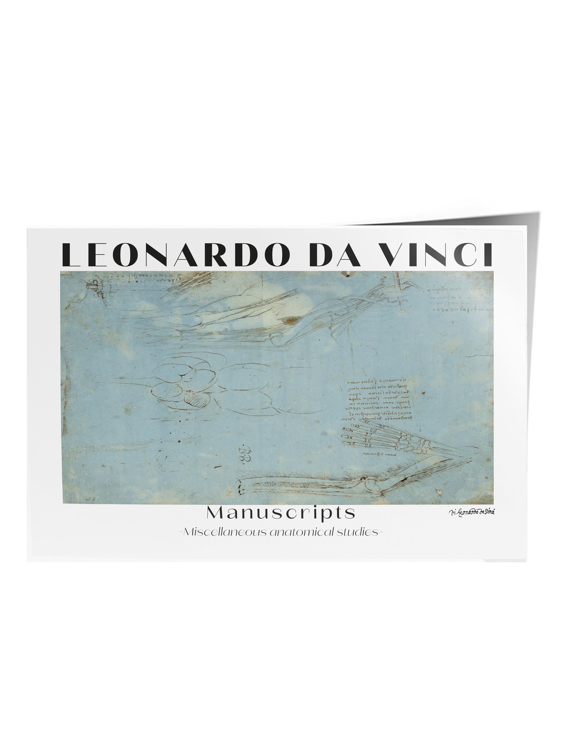 Leonardo Da Vinci Duvar Posteri - Sanat Poster - Sanat Serisi Posterleri - Kalın Kağıt, Çerçevesiz