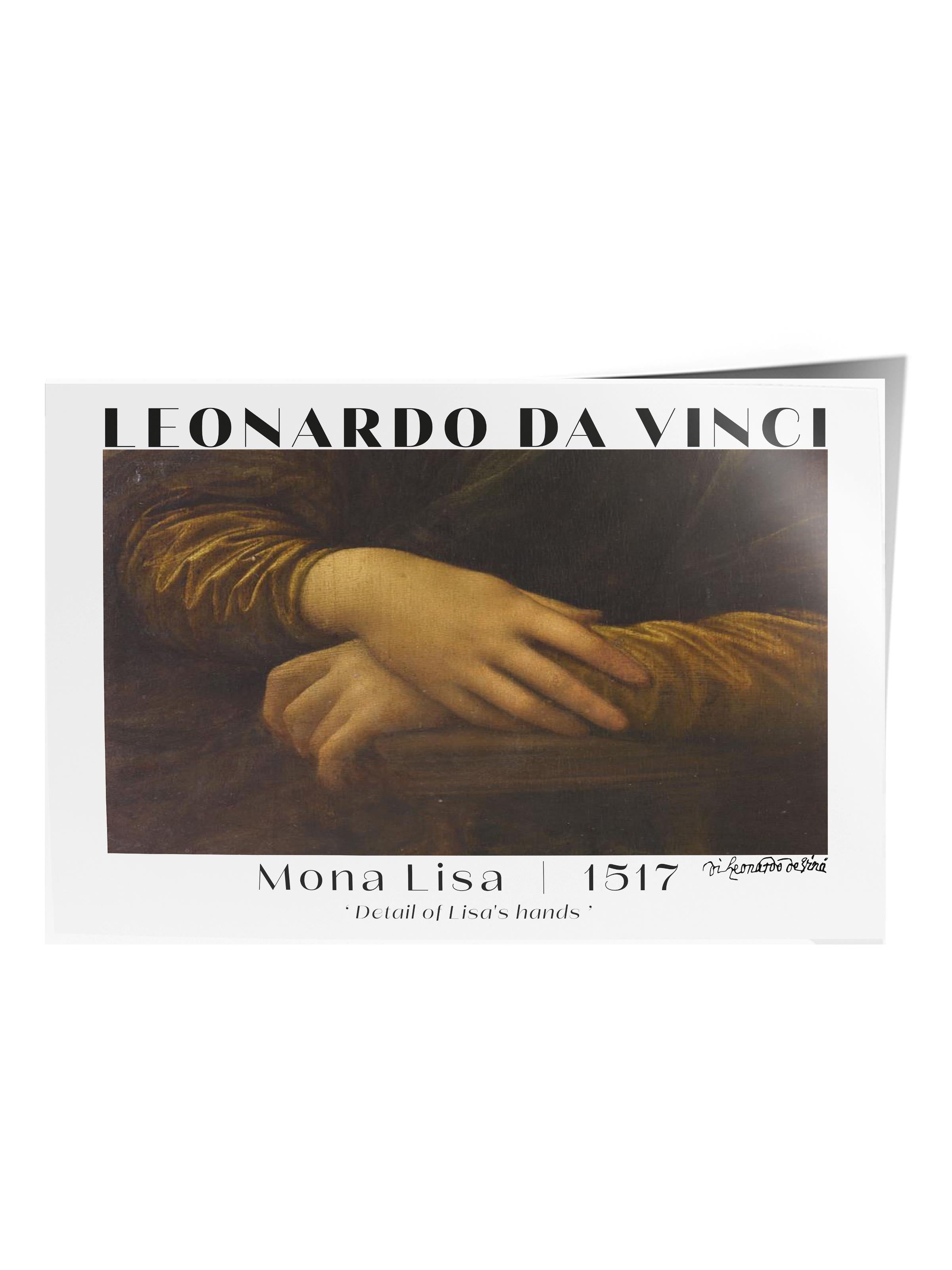 Leonardo Da Vinci Duvar Posteri - Sanat Poster - Sanat Serisi Posterleri - Kalın Kağıt, Çerçevesiz