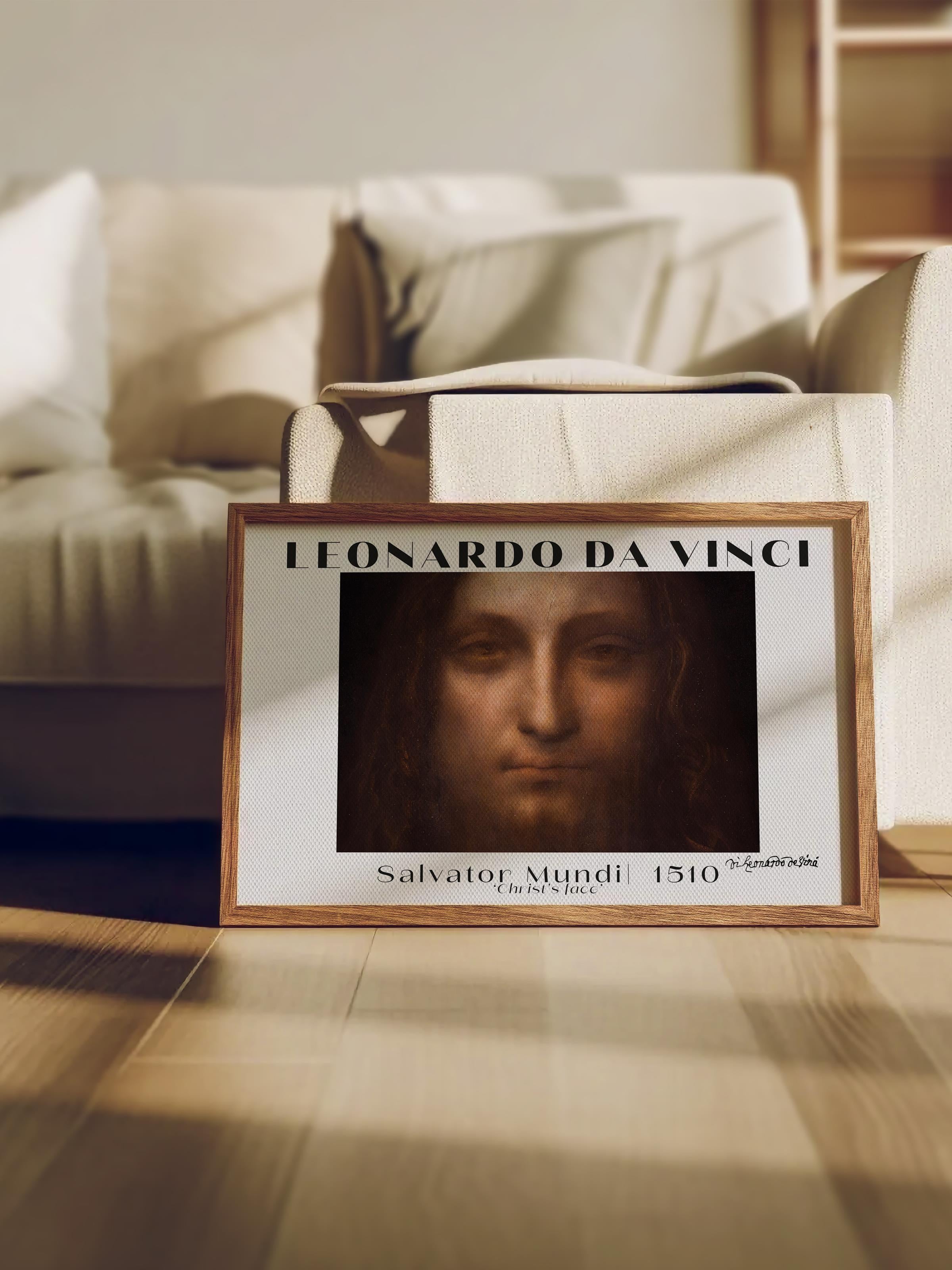 Leonardo Da Vinci Duvar Posteri - Sanat Poster - Sanat Serisi Posterleri - Kalın Kağıt, Çerçevesiz