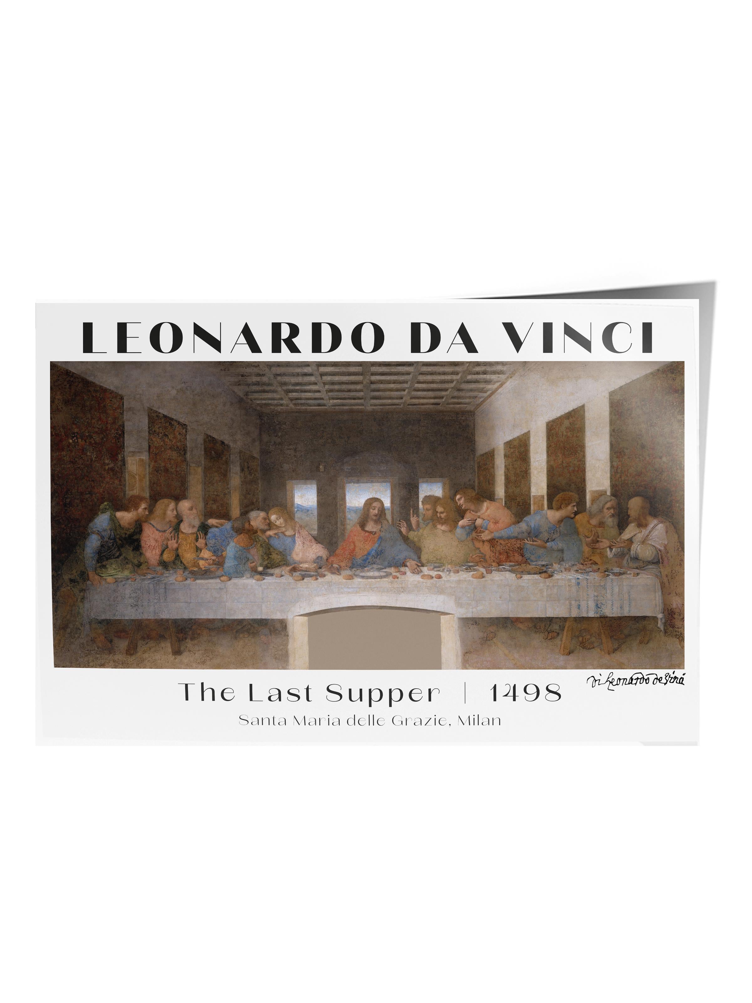 Leonardo Da Vinci Duvar Posteri - Sanat Poster - Sanat Serisi Posterleri - Kalın Kağıt, Çerçevesiz