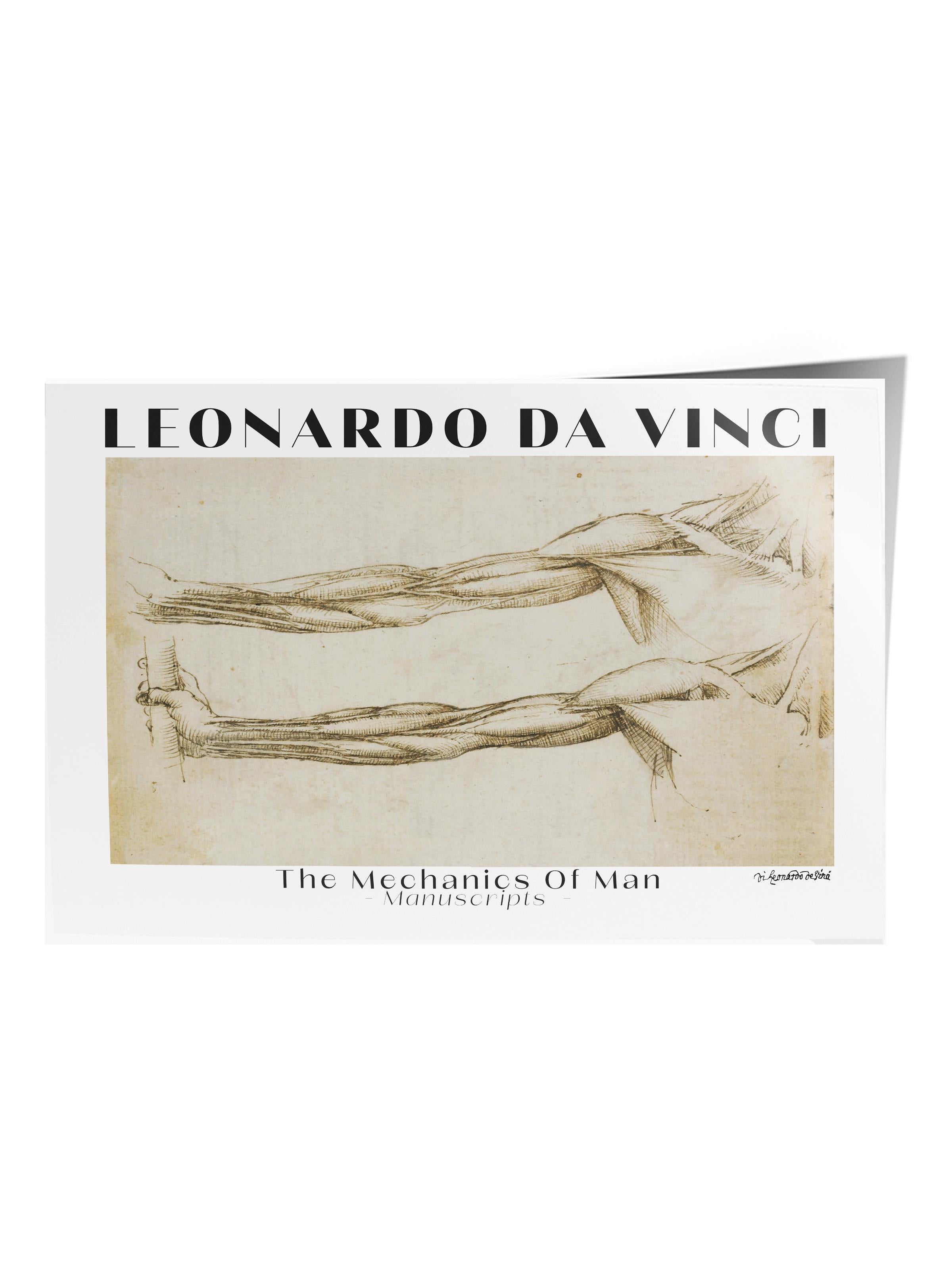 Leonardo Da Vinci Duvar Posteri - Sanat Poster - Sanat Serisi Posterleri - Kalın Kağıt, Çerçevesiz