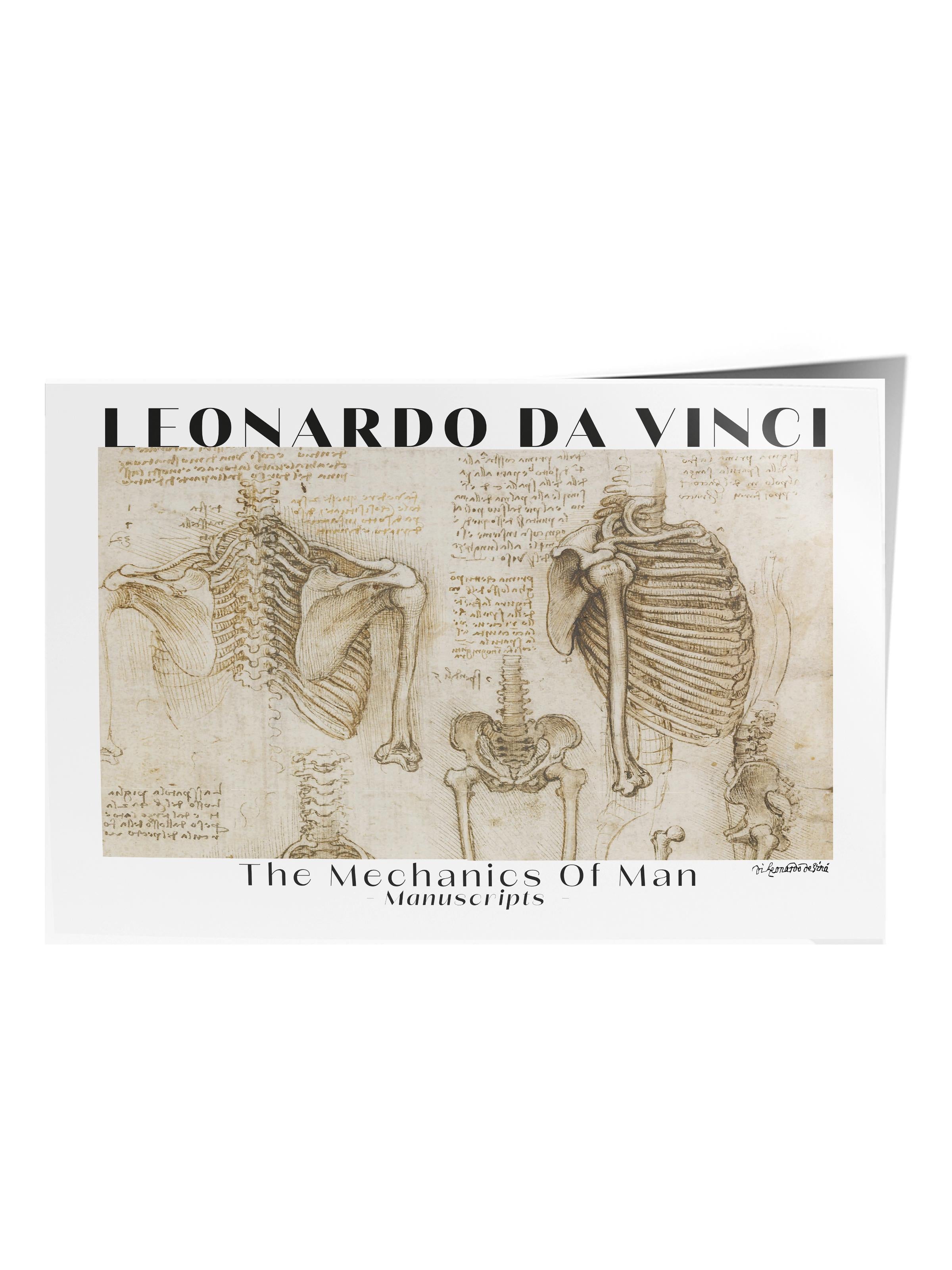 Leonardo Da Vinci Duvar Posteri - Sanat Poster - Sanat Serisi Posterleri - Kalın Kağıt, Çerçevesiz