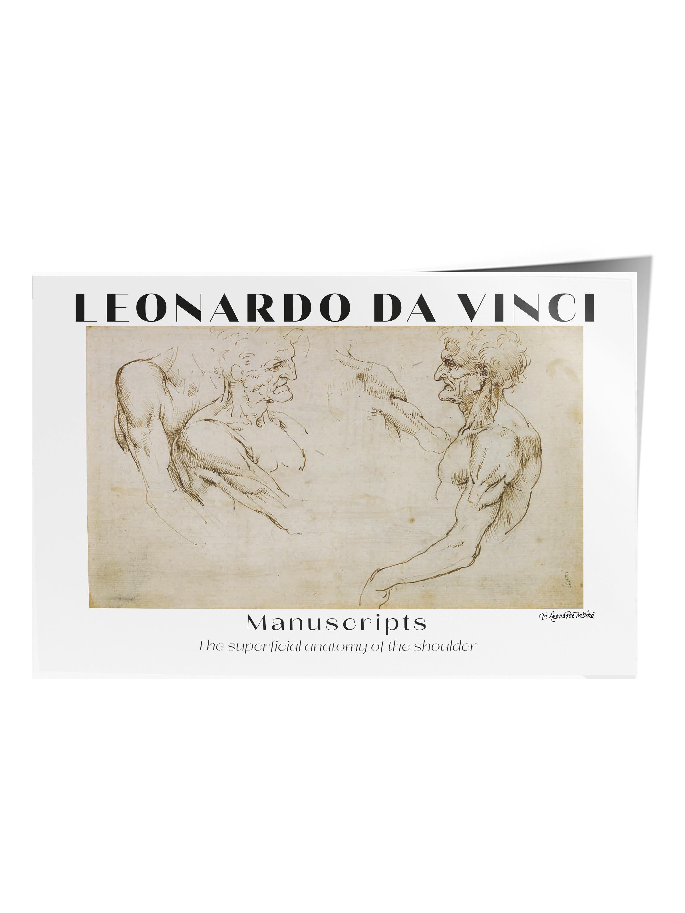 Leonardo Da Vinci Duvar Posteri - Sanat Poster - Sanat Serisi Posterleri - Kalın Kağıt, Çerçevesiz