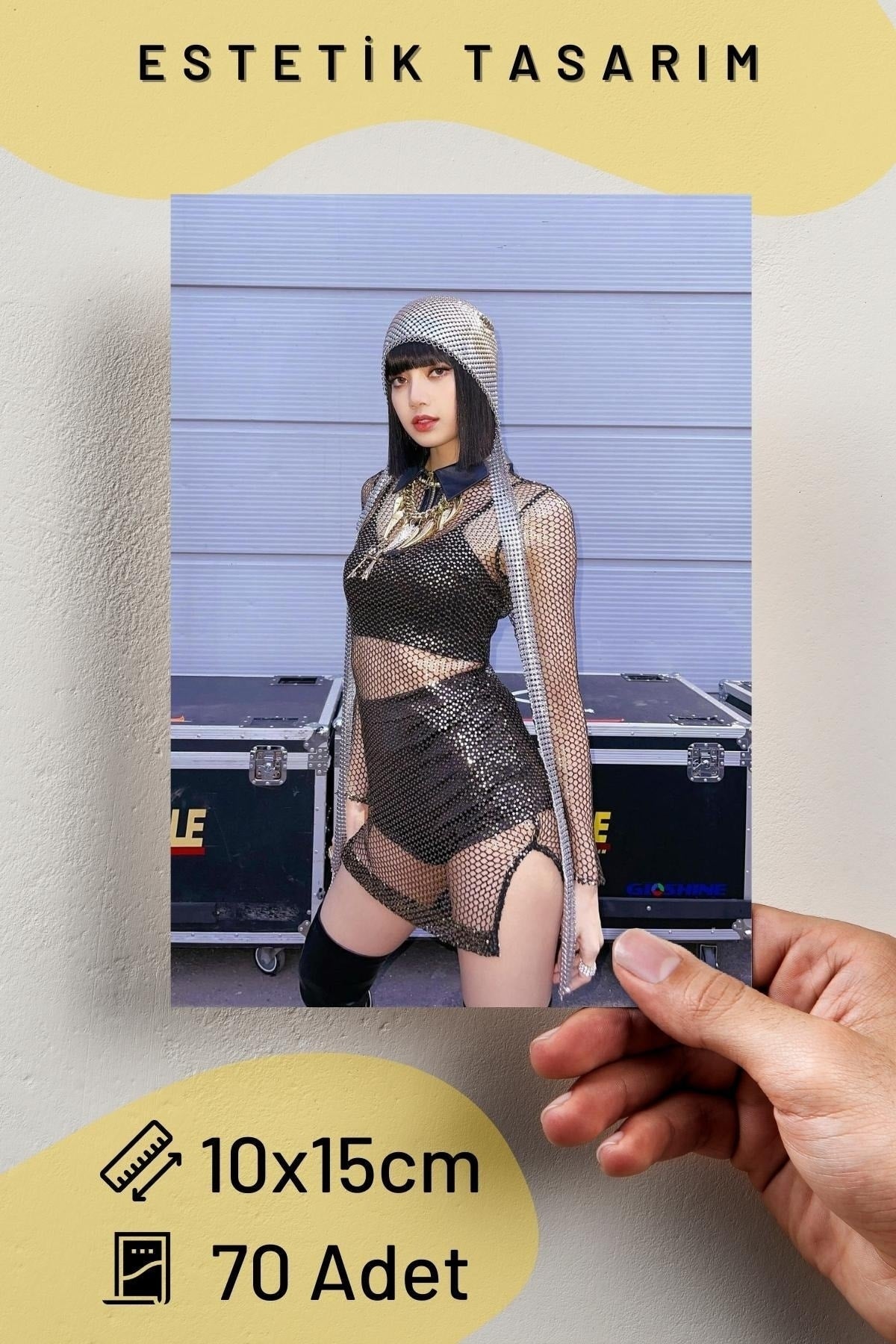 Lisa Poster Seti, Arkası Yapışkanlı 70 Adet Blackpink Poster,lalisa, K-pop Poster Seti