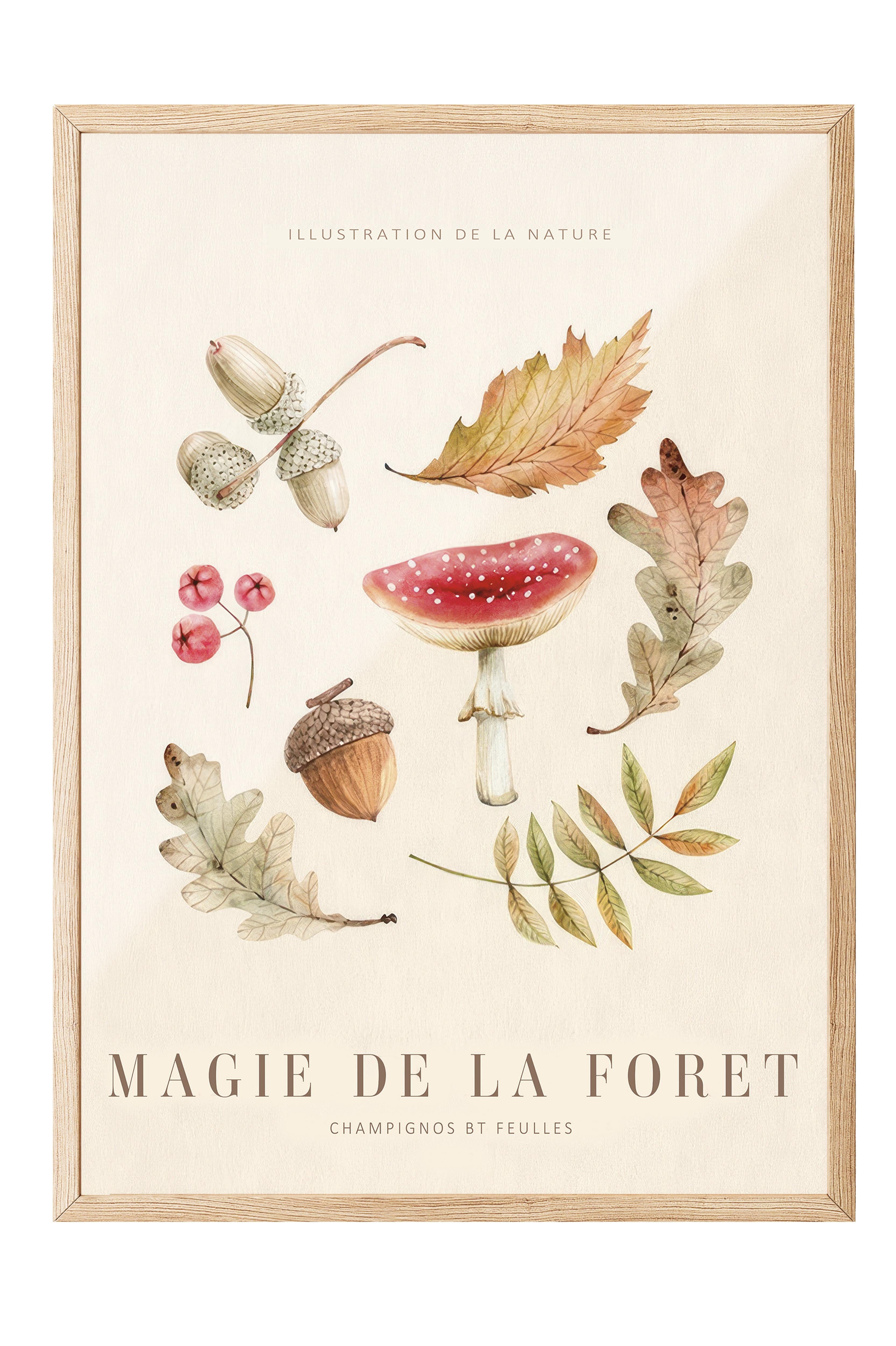 Magic of the Forest No1 Ahşap Çerçeveli Tablo, Duvar Tablosu Comfort Serisi NO:108564