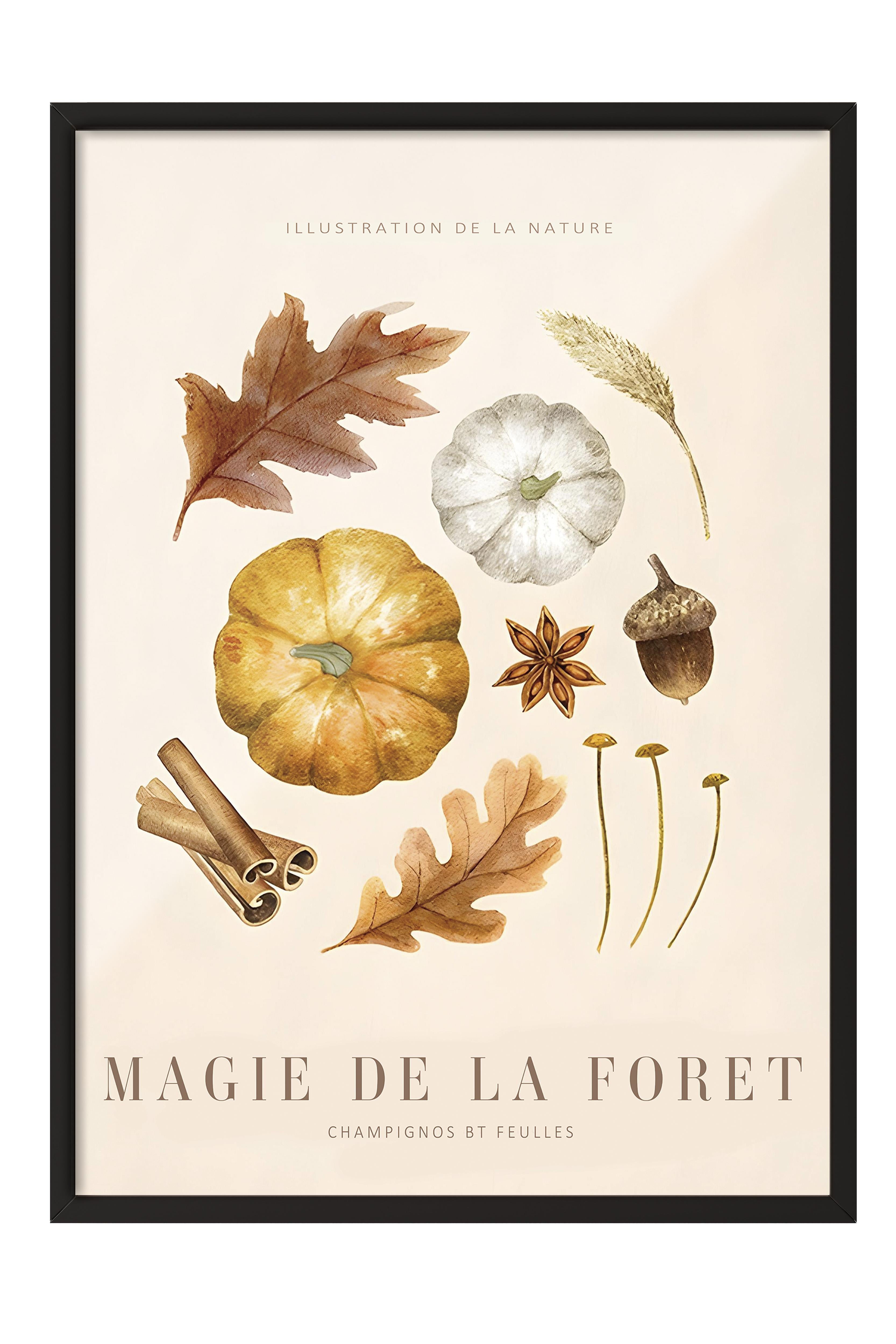 Magic of the Forest No2  Çerçeveli Tablo, Dikey Duvar Tablosu Comfort Serisi NO:108565