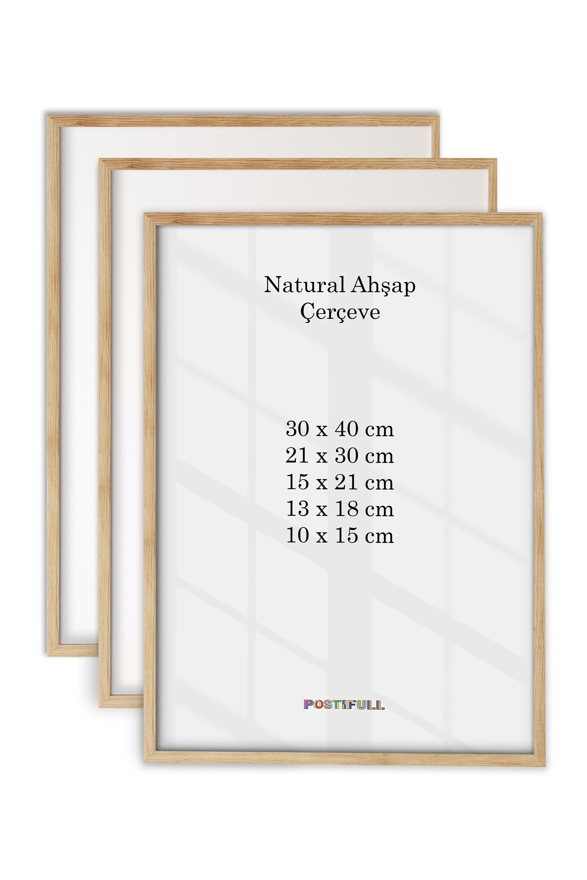 Ahşap Çerçeve, 3 Adet Set, Poster ve Fotoğraf Çerçevesi, Resim Duvar Çerçevesi, Salon Çerçevesi