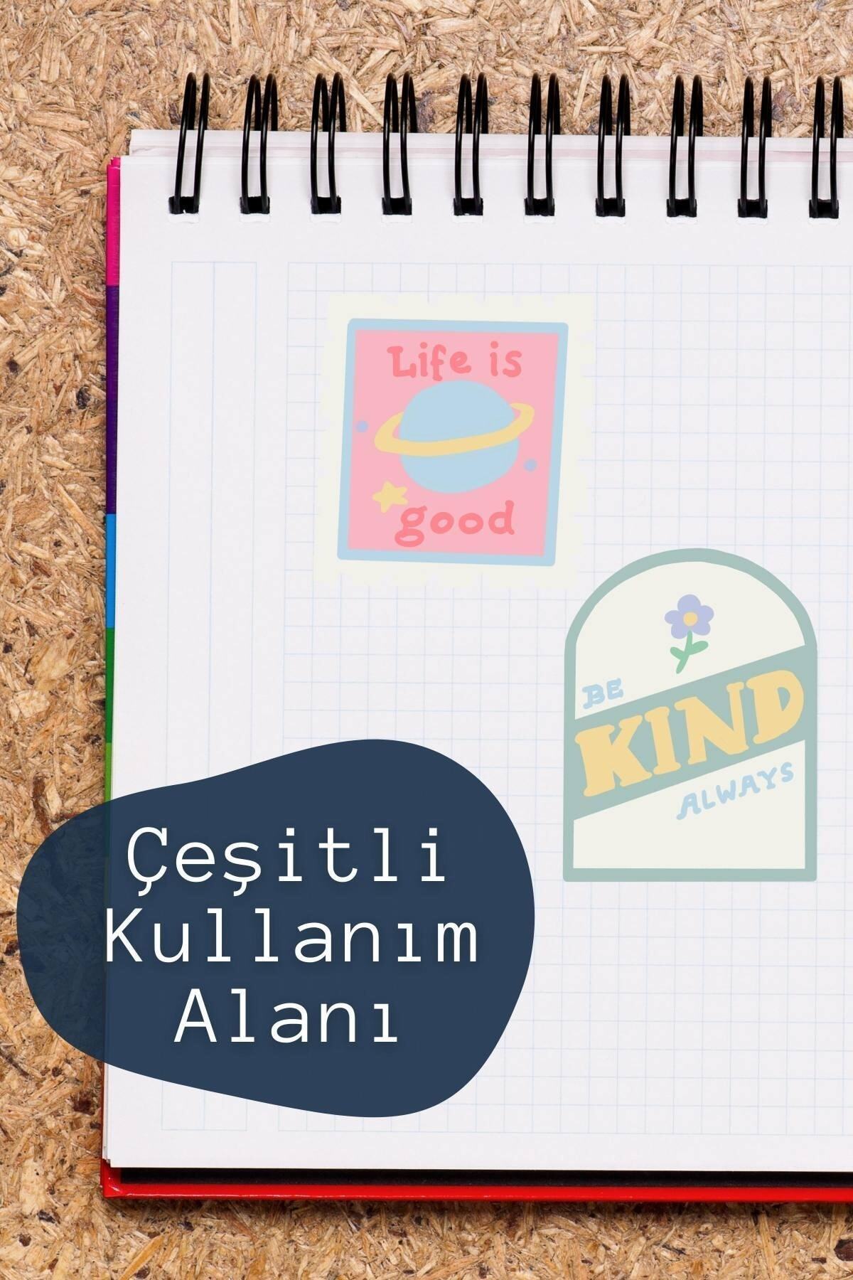 Motivasyon Temalı Sticker Seti - 5 Adet Etiket Seti- Telefon, Tablet, Defter Laptop Uyumlu Etiket