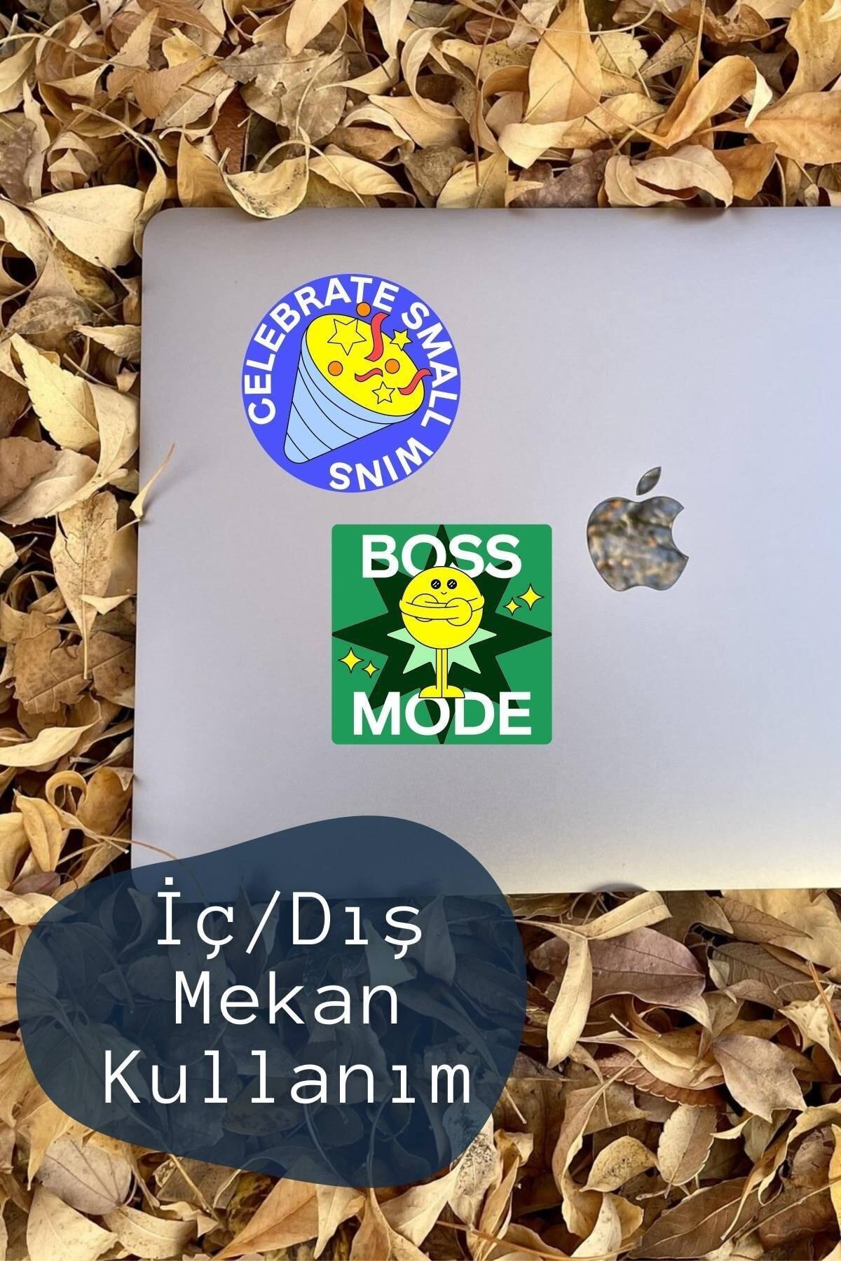 Motivasyon Temalı Sticker Seti - 6 Adet Etiket Seti- Telefon, Tablet, Defter Laptop Uyumlu Etiket