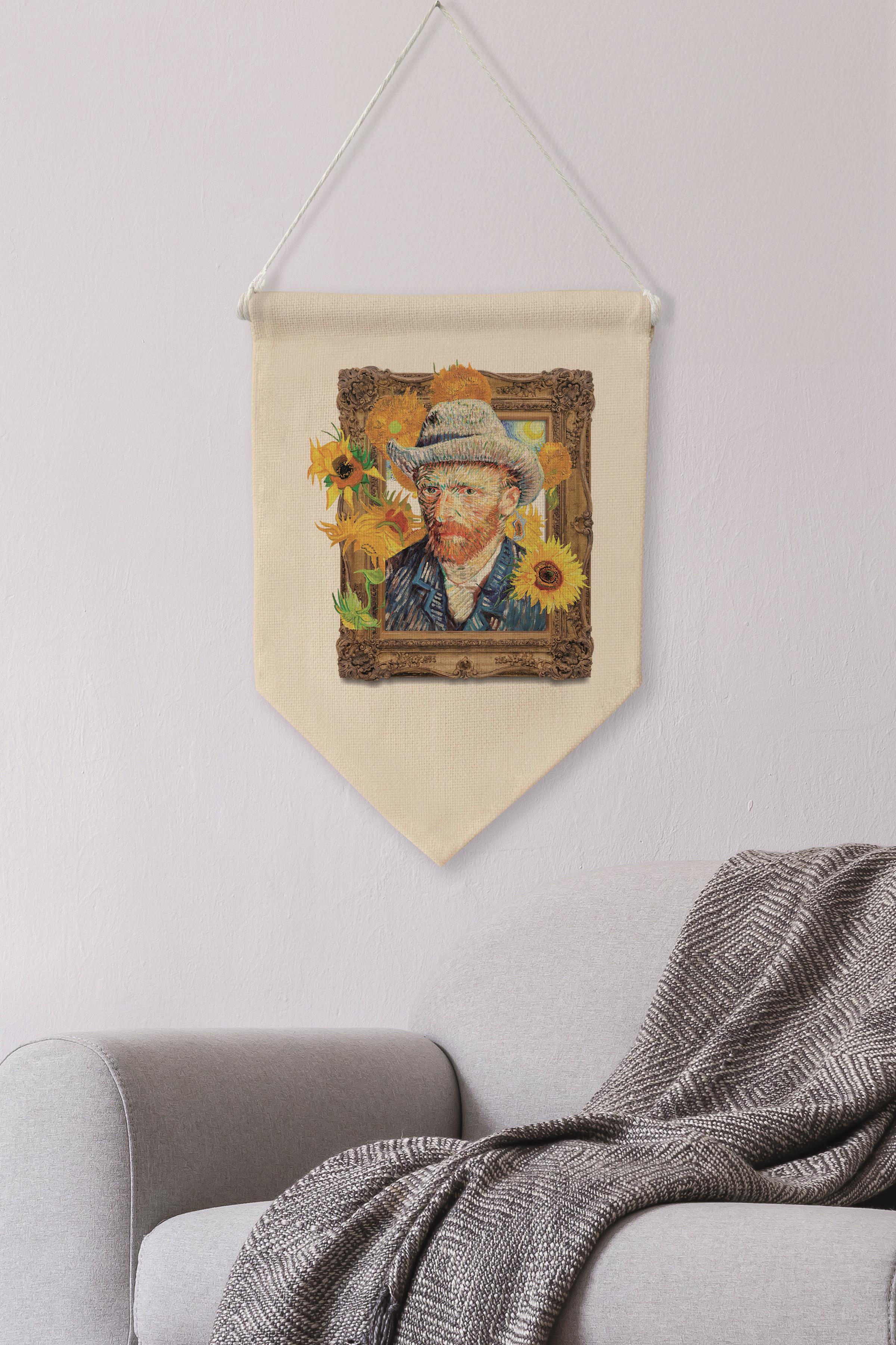 Mutfak Duvar Dekoru, Pinterest Oda Dekoru, Van Gogh Sanat Serisi, Kanvas Flama Duvar Örtüsü NO:457