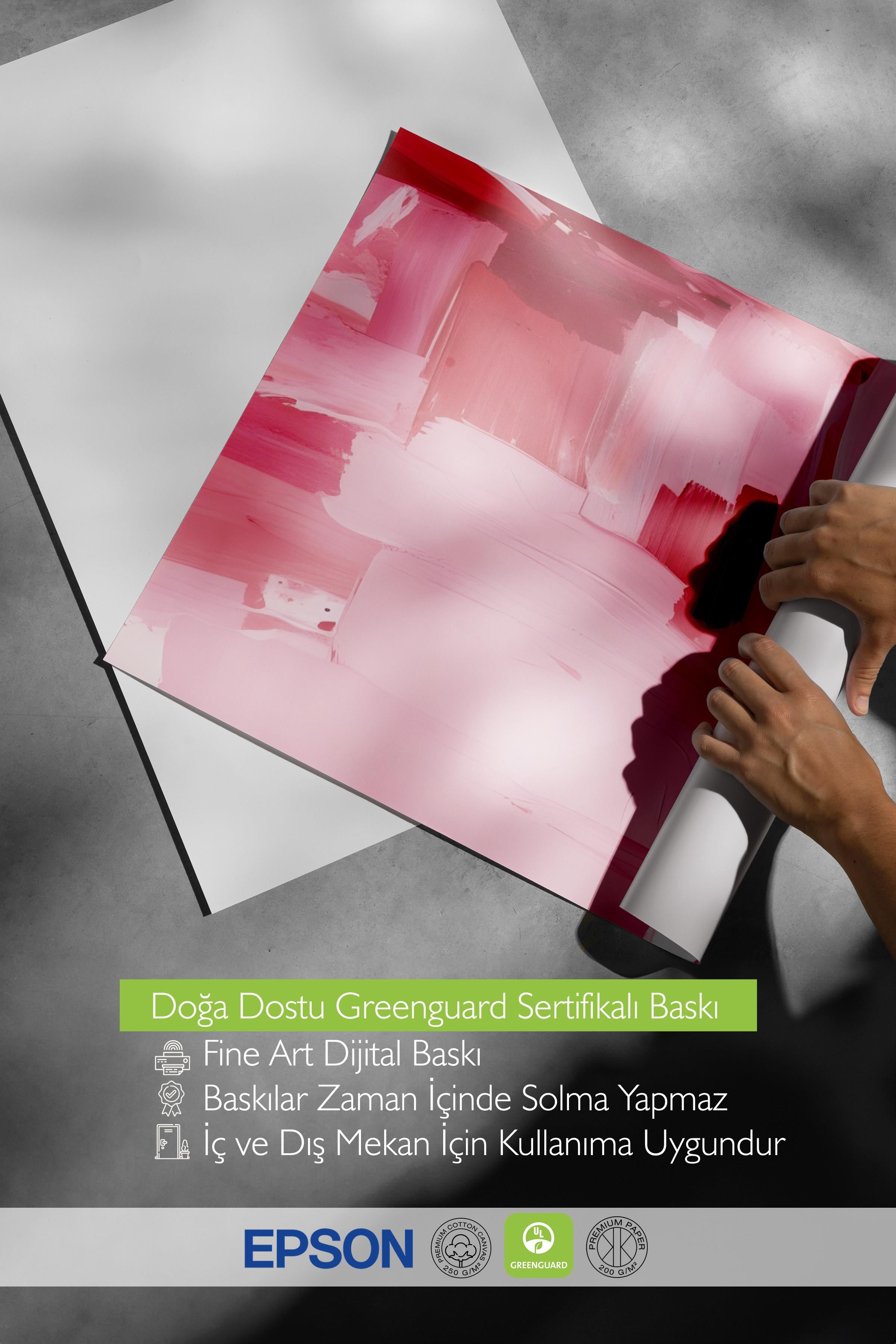 Pink Oil Poster, Çerçevesiz Duvar Posteri, Dikey Duvar Tablosu Comfort Serisi NO:108490