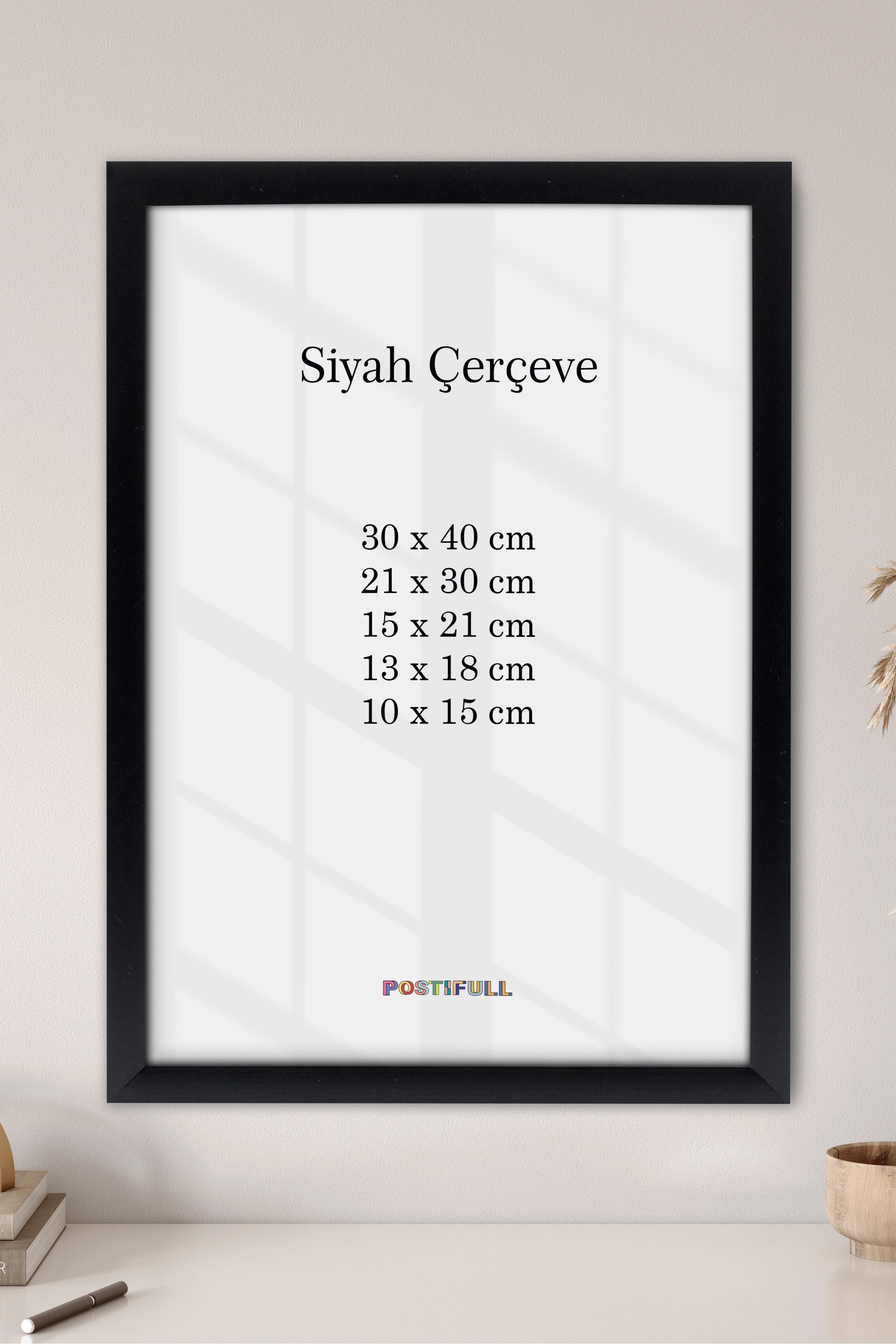 Siyah Çerçeve, Poster ve Fotoğraf Çerçevesi, Resim Duvar Çerçevesi, Salon, Mutfak, Ofis Çerçevesi