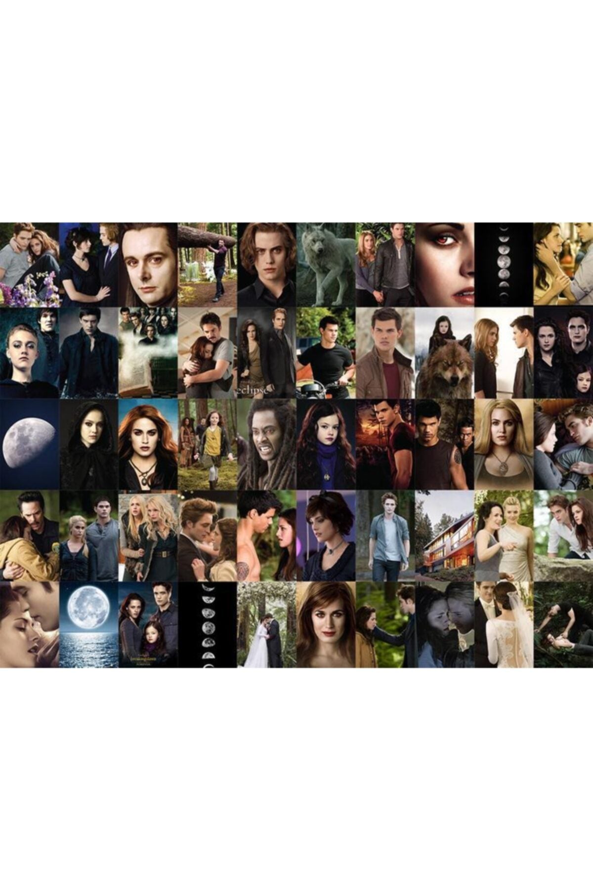 Twilight Film Poster Seti - Arkası Yapışkanlı Kolaj Seti - 100 Adet - Kuşe Kağıt- 10cm*15cm