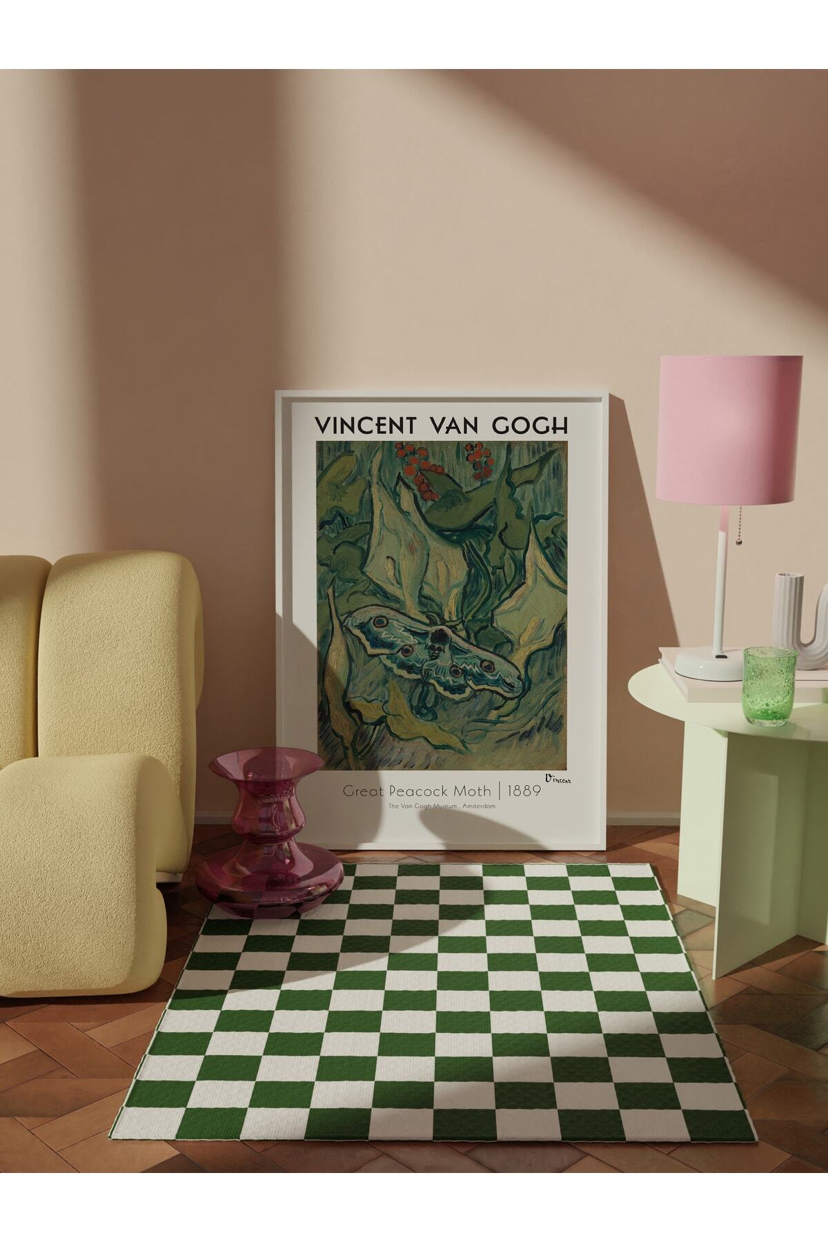 Van Gogh Duvar Posteri - Great Peacock Moth- Sanat Serisi Posterleri - Kalın Kağıt, Çerçevesiz