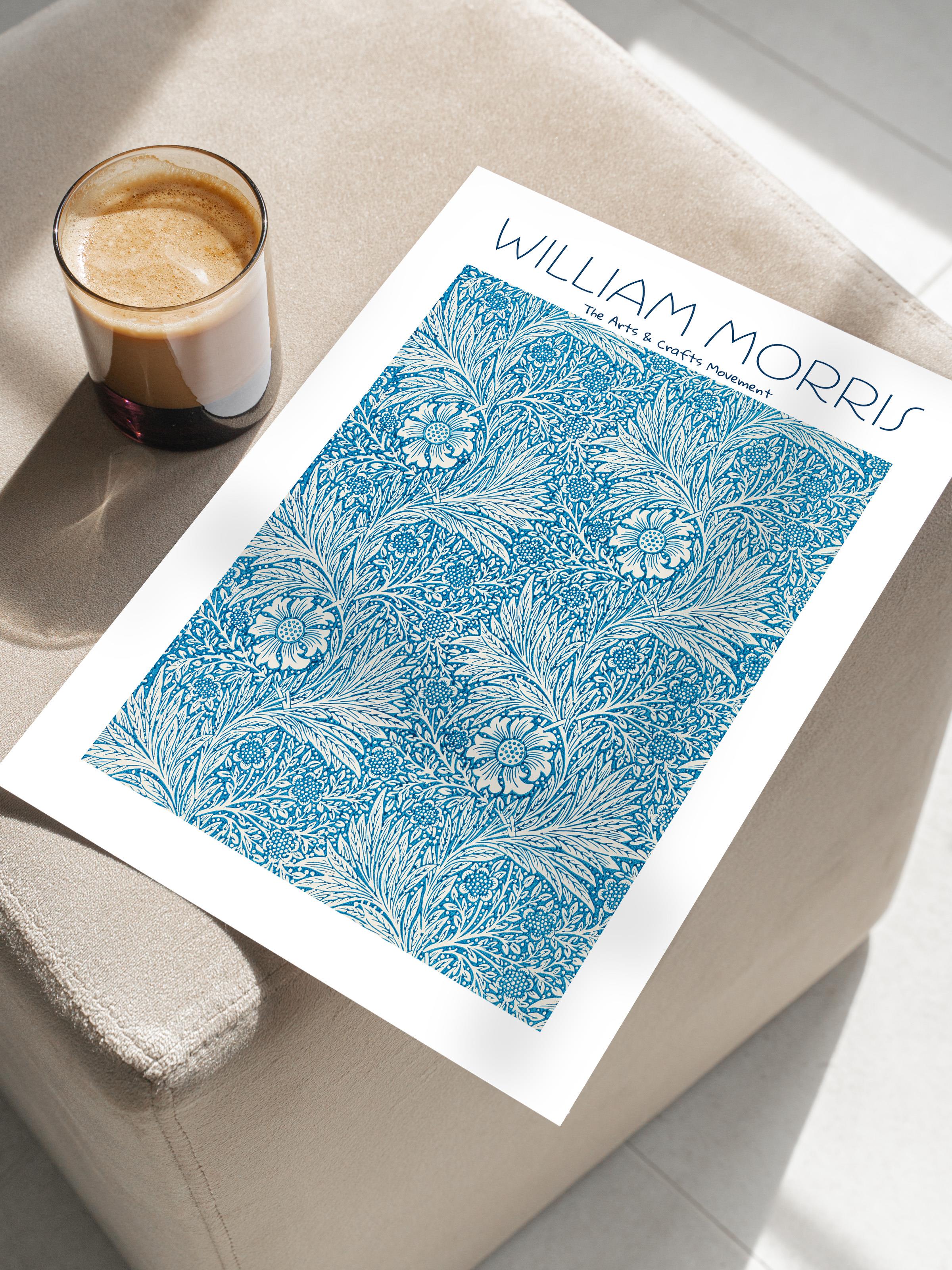 William Morris Poster - William Morris Tasarımları - Sanat Serisi - Çerçevesiz Duvar Tablosu - Parlak ve Kalın Fine Art Kağıt Poster