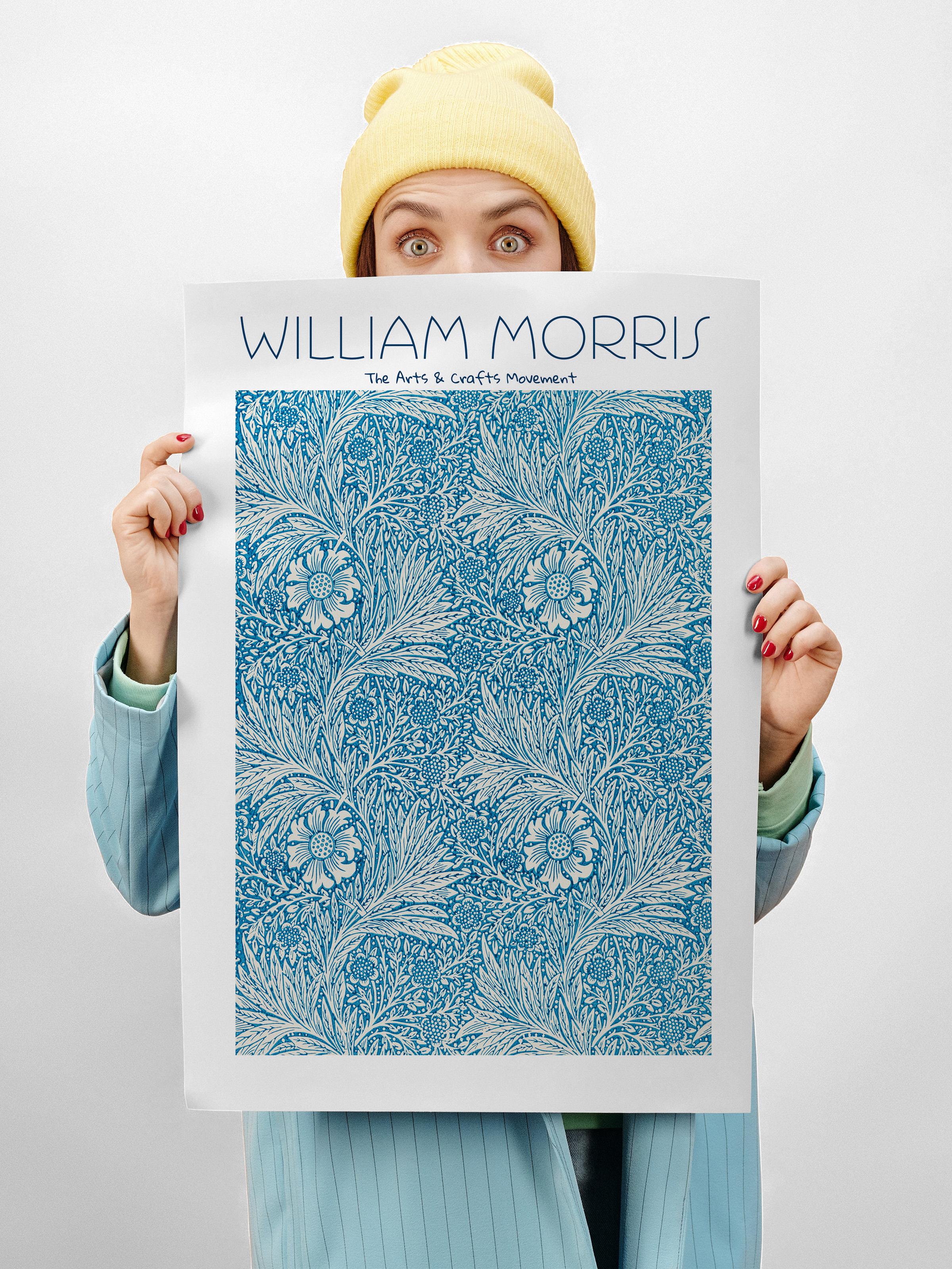 William Morris Poster - William Morris Tasarımları - Sanat Serisi - Çerçevesiz Duvar Tablosu - Parlak ve Kalın Fine Art Kağıt Poster