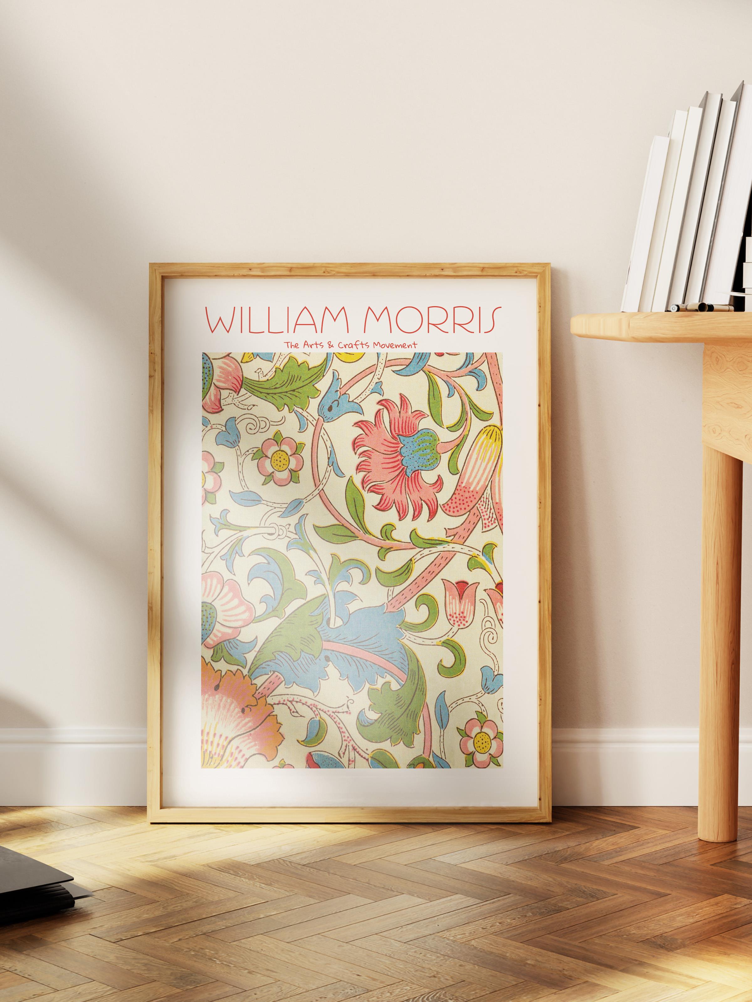 William Morris Poster - William Morris Tasarımları - Sanat Serisi - Çerçevesiz Duvar Tablosu - Parlak ve Kalın Fine Art Kağıt Poster