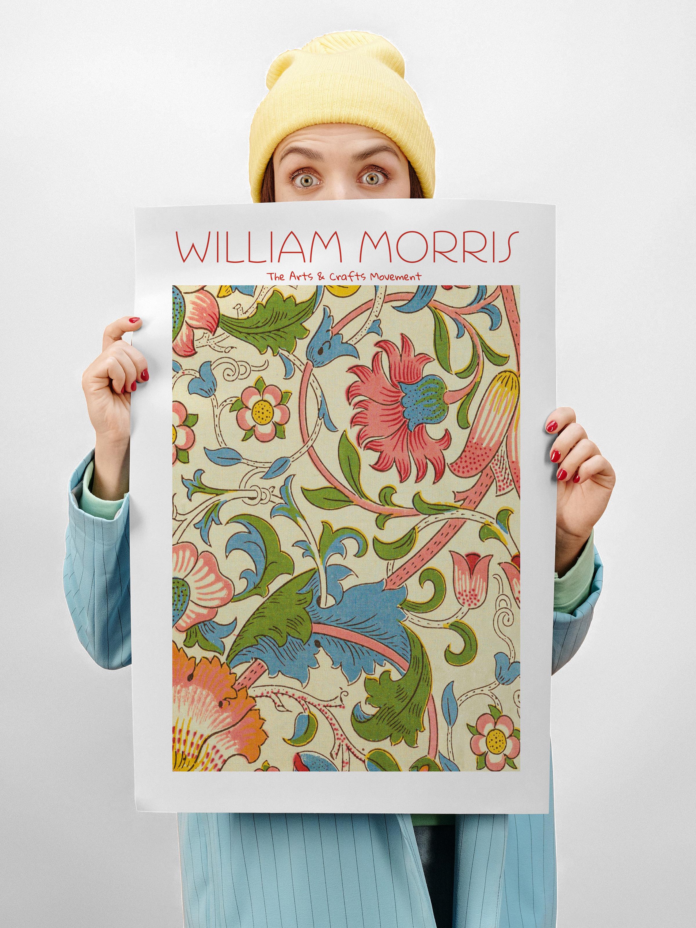 William Morris Poster - William Morris Tasarımları - Sanat Serisi - Çerçevesiz Duvar Tablosu - Parlak ve Kalın Fine Art Kağıt Poster