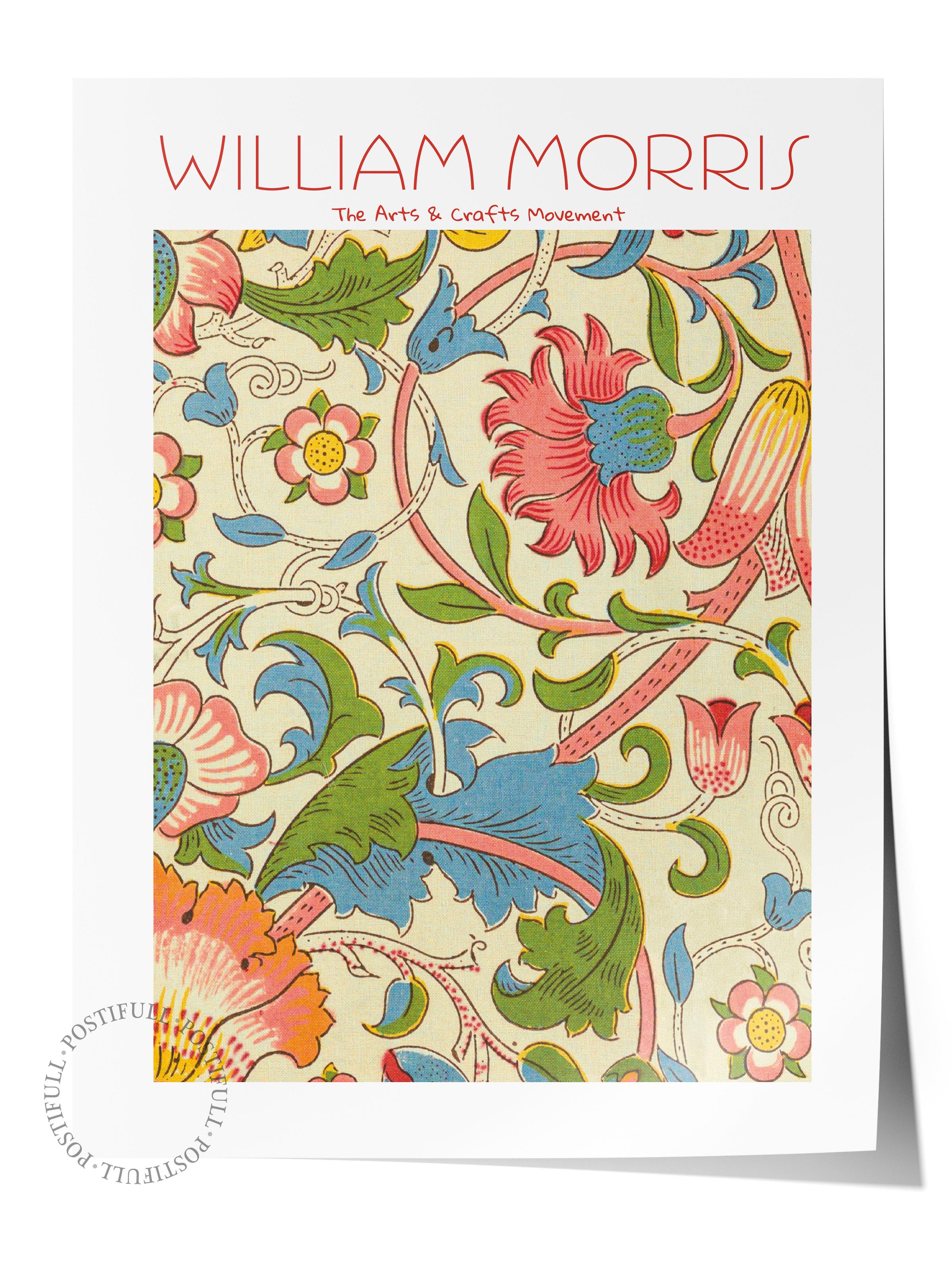 William Morris Poster - William Morris Tasarımları - Sanat Serisi - Çerçevesiz Duvar Tablosu - Parlak ve Kalın Fine Art Kağıt Poster