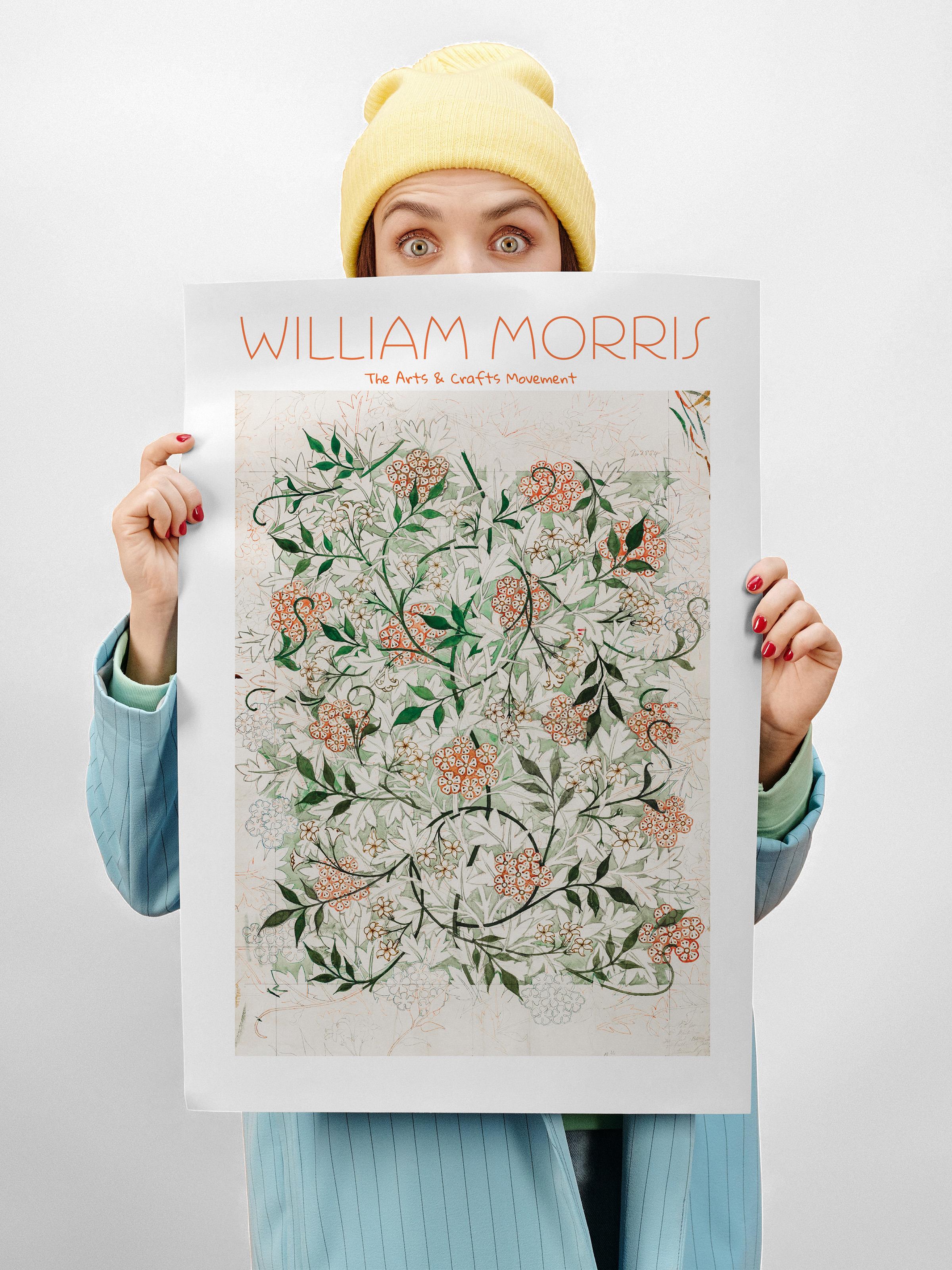 William Morris Poster - William Morris Tasarımları - Sanat Serisi - Çerçevesiz Duvar Tablosu - Parlak ve Kalın Fine Art Kağıt Poster