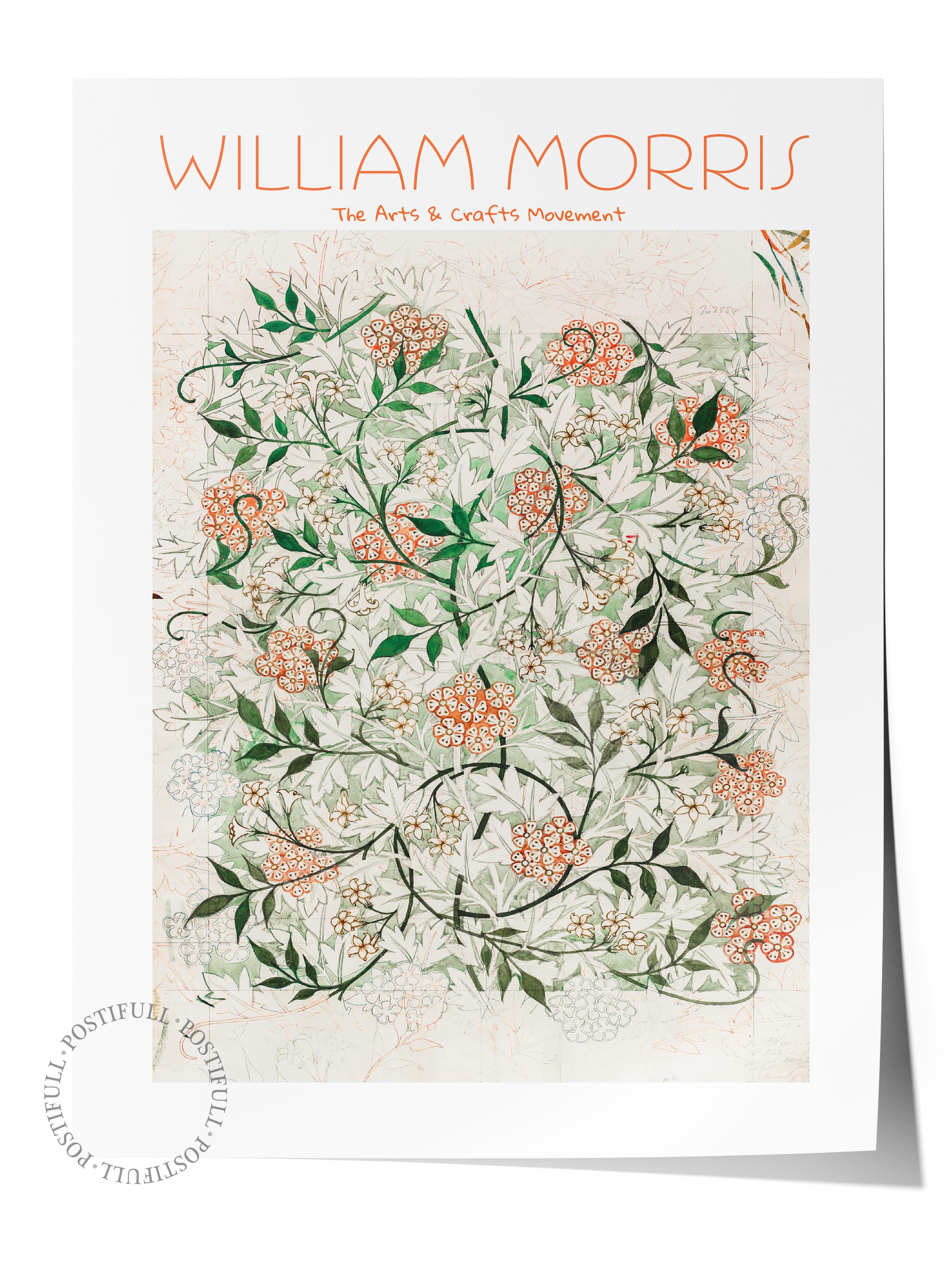 William Morris Poster - William Morris Tasarımları - Sanat Serisi - Çerçevesiz Duvar Tablosu - Parlak ve Kalın Fine Art Kağıt Poster