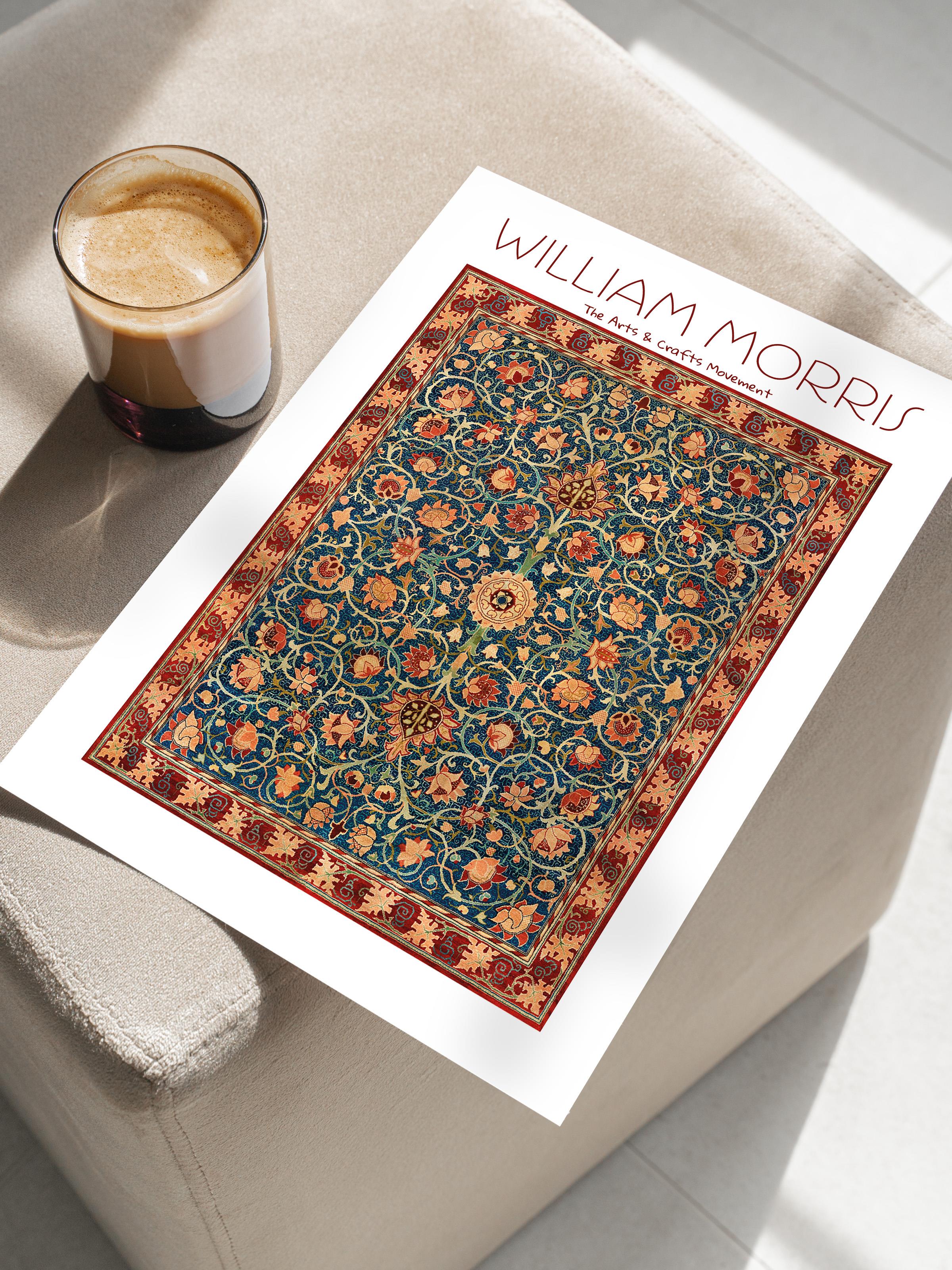 William Morris Poster - William Morris Tasarımları - Sanat Serisi - Çerçevesiz Duvar Tablosu - Parlak ve Kalın Fine Art Kağıt Poster