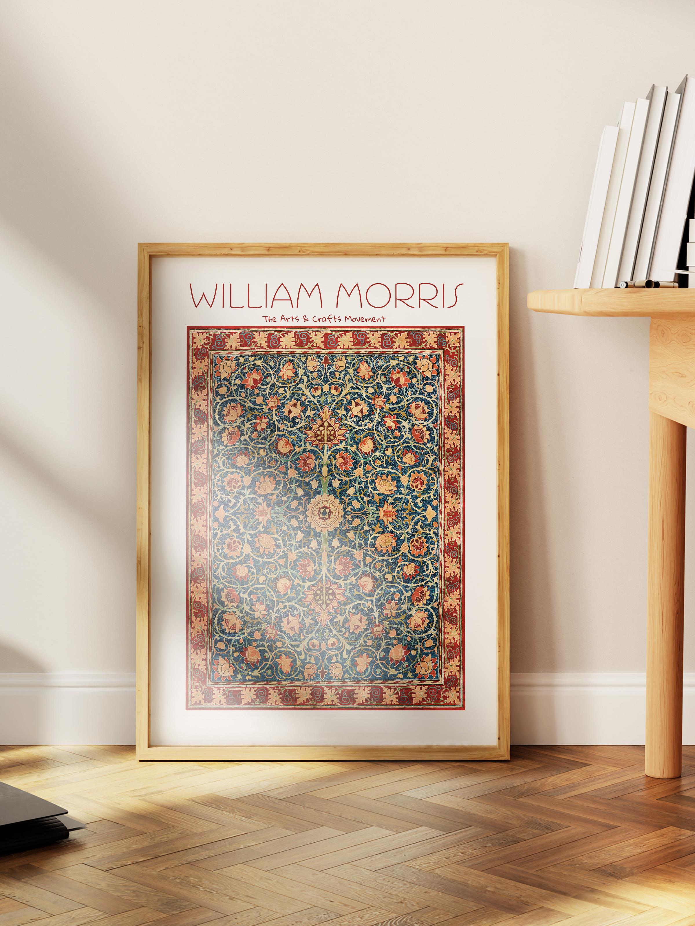 William Morris Poster - William Morris Tasarımları - Sanat Serisi - Çerçevesiz Duvar Tablosu - Parlak ve Kalın Fine Art Kağıt Poster