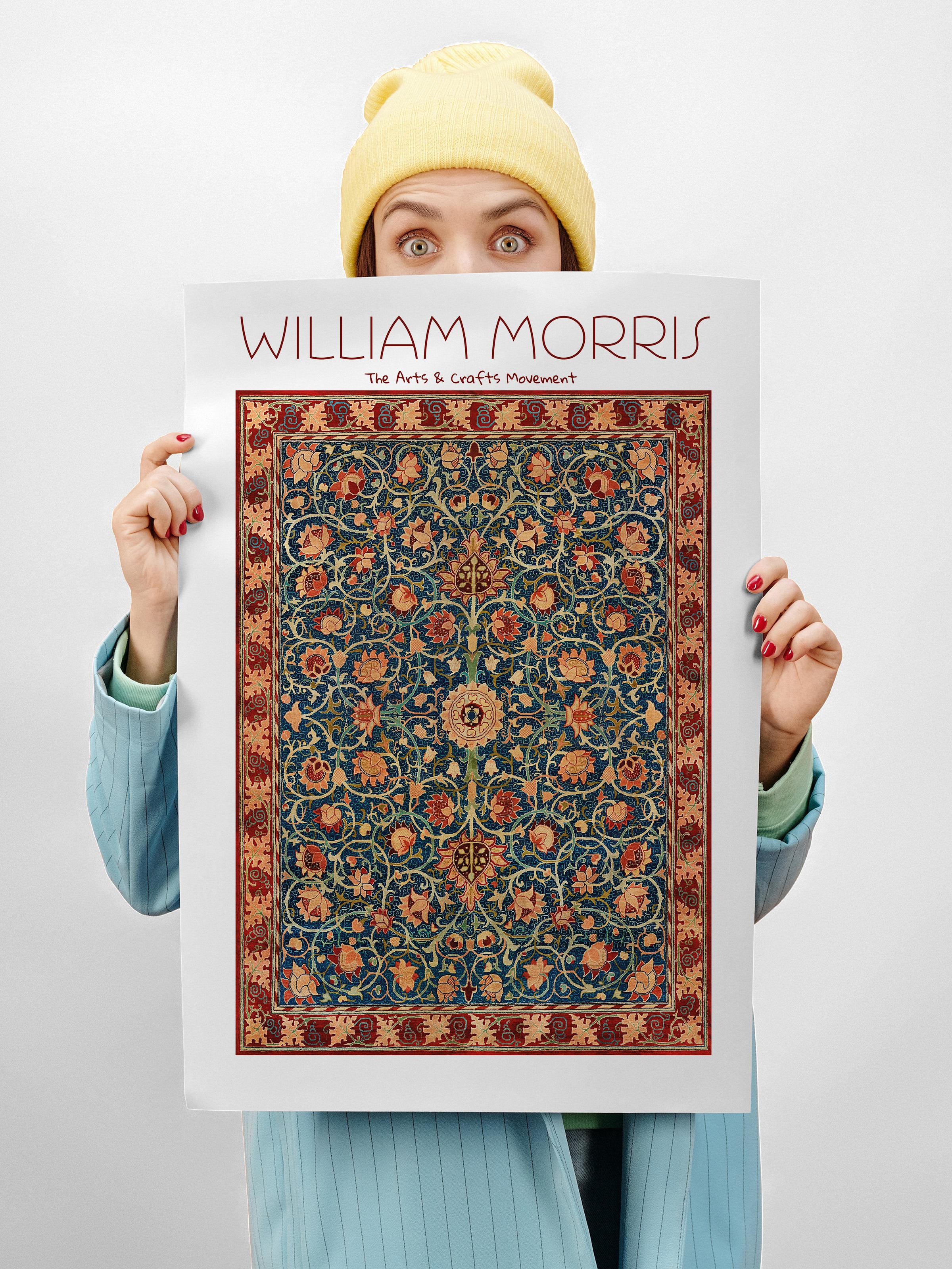 William Morris Poster - William Morris Tasarımları - Sanat Serisi - Çerçevesiz Duvar Tablosu - Parlak ve Kalın Fine Art Kağıt Poster