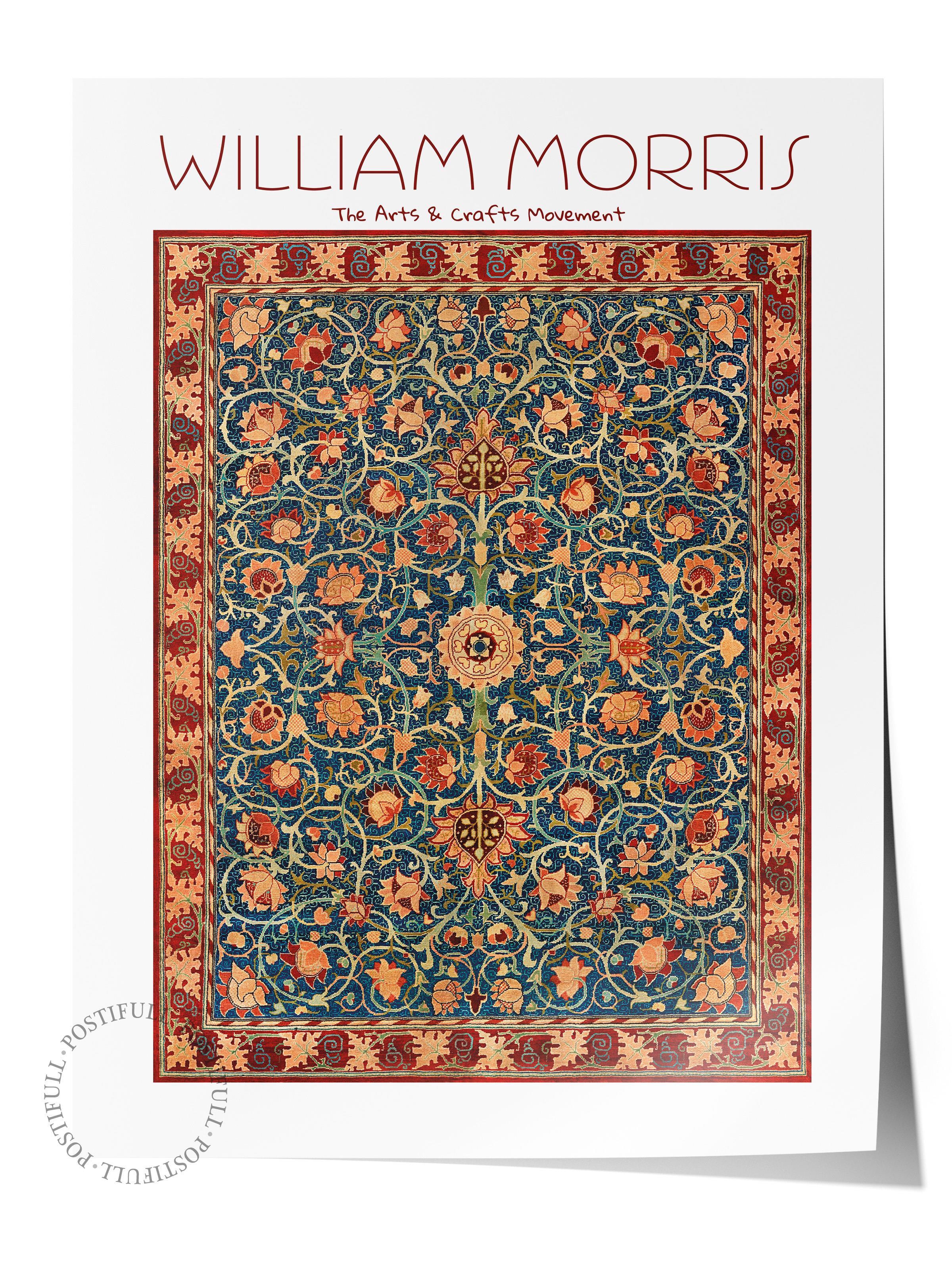 William Morris Poster - William Morris Tasarımları - Sanat Serisi - Çerçevesiz Duvar Tablosu - Parlak ve Kalın Fine Art Kağıt Poster