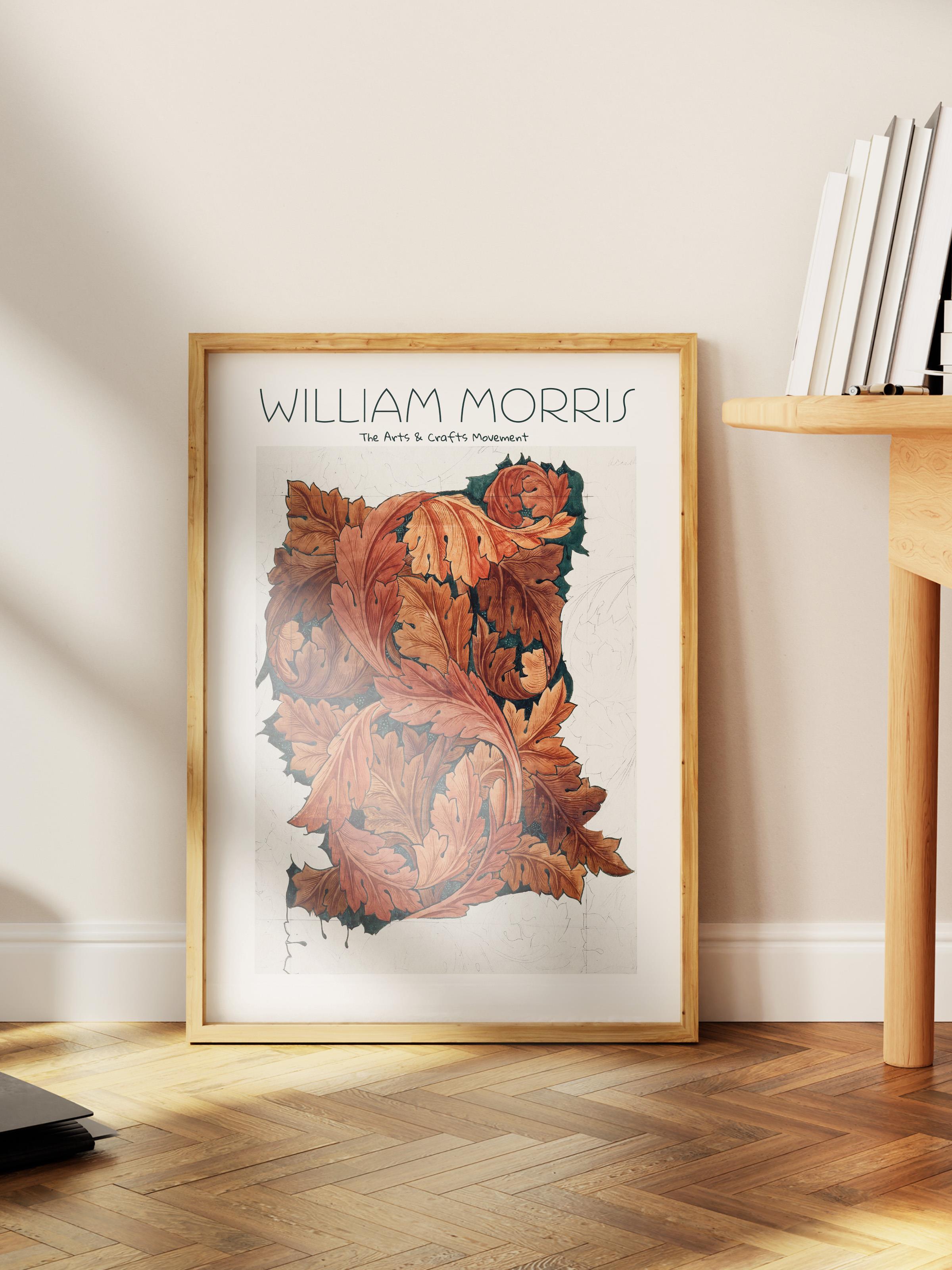 William Morris Poster - William Morris Tasarımları - Sanat Serisi - Çerçevesiz Duvar Tablosu - Parlak ve Kalın Fine Art Kağıt Poster