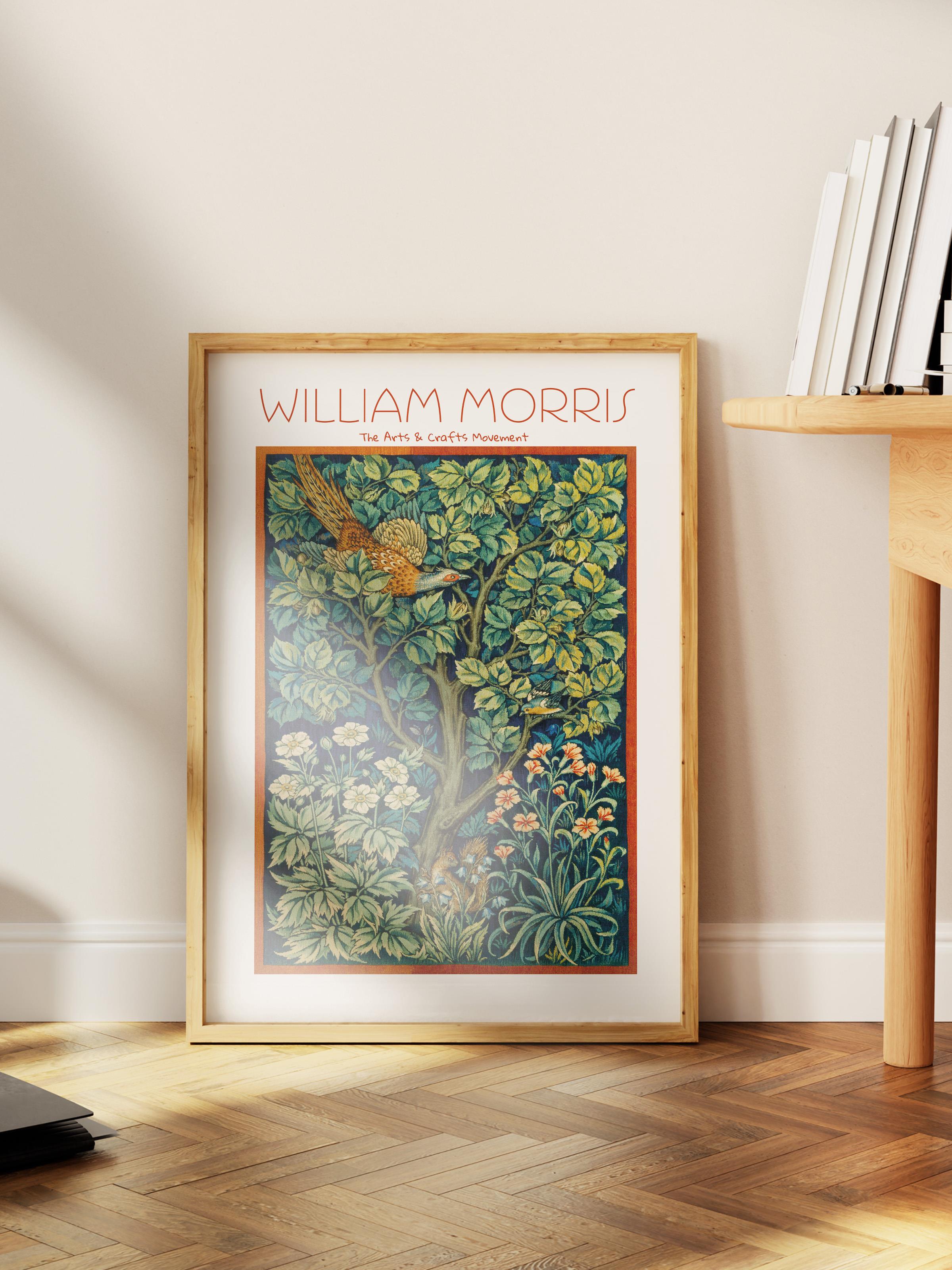 William Morris Poster - William Morris Tasarımları - Sanat Serisi - Çerçevesiz Duvar Tablosu - Parlak ve Kalın Fine Art Kağıt Poster