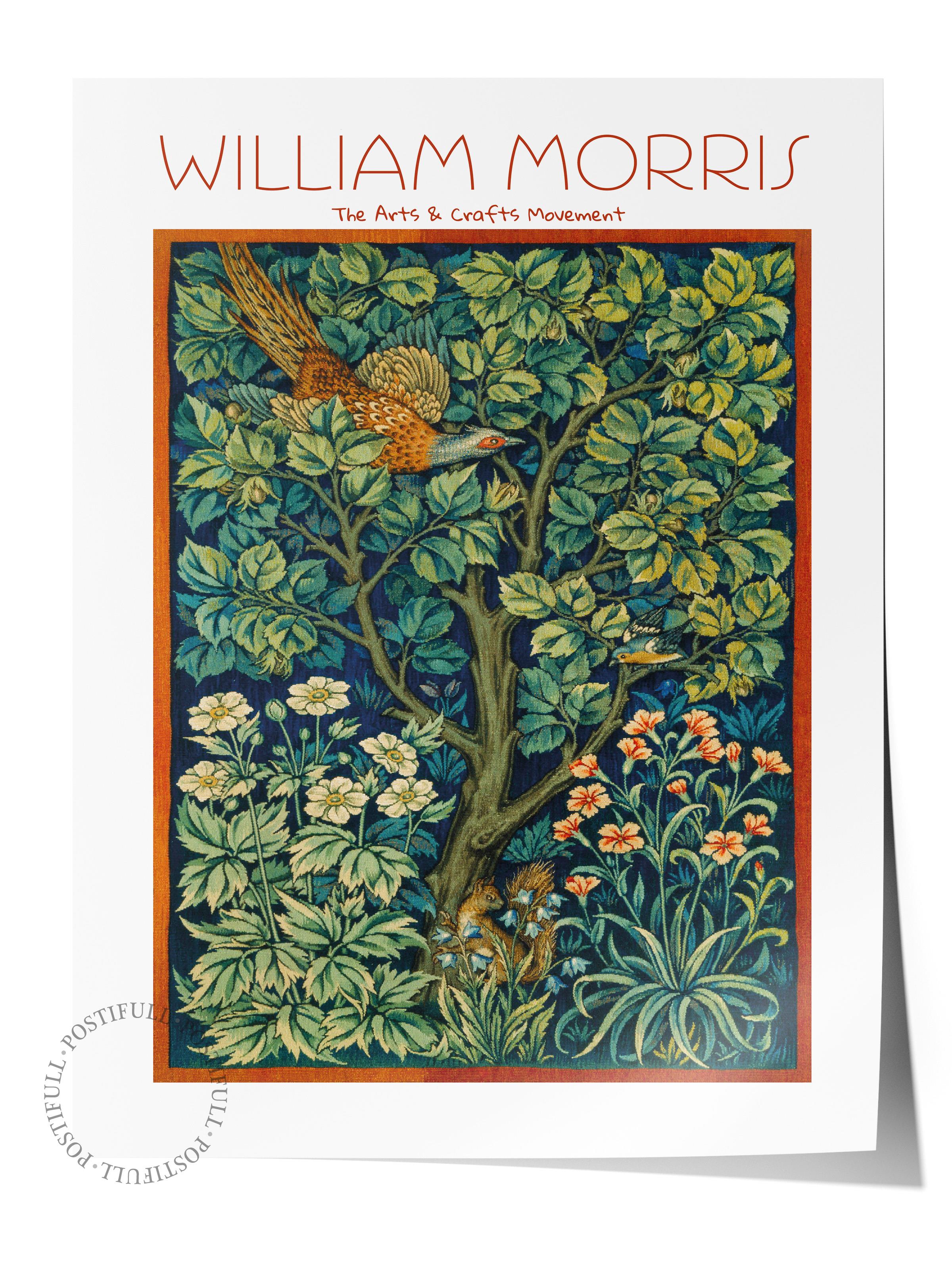 William Morris Poster - William Morris Tasarımları - Sanat Serisi - Çerçevesiz Duvar Tablosu - Parlak ve Kalın Fine Art Kağıt Poster