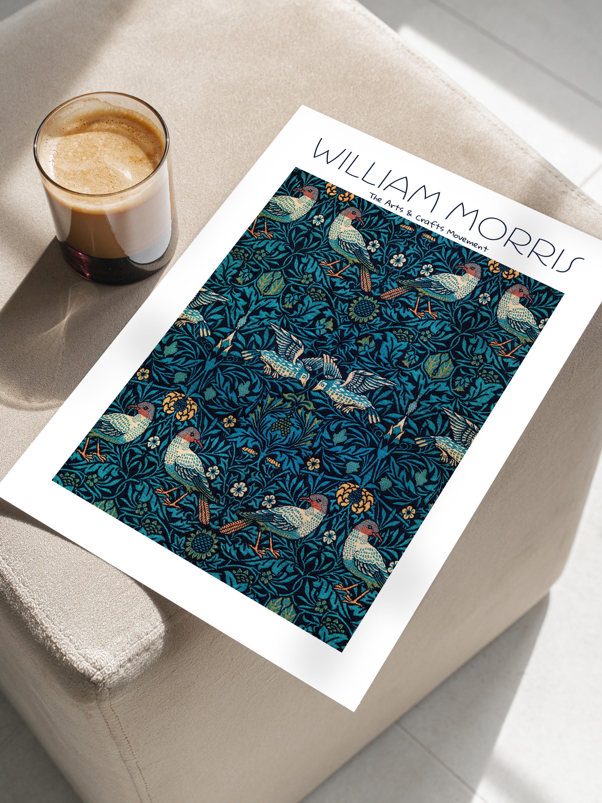 William Morris Poster - William Morris Tasarımları - Sanat Serisi - Çerçevesiz Duvar Tablosu - Parlak ve Kalın Fine Art Kağıt Poster