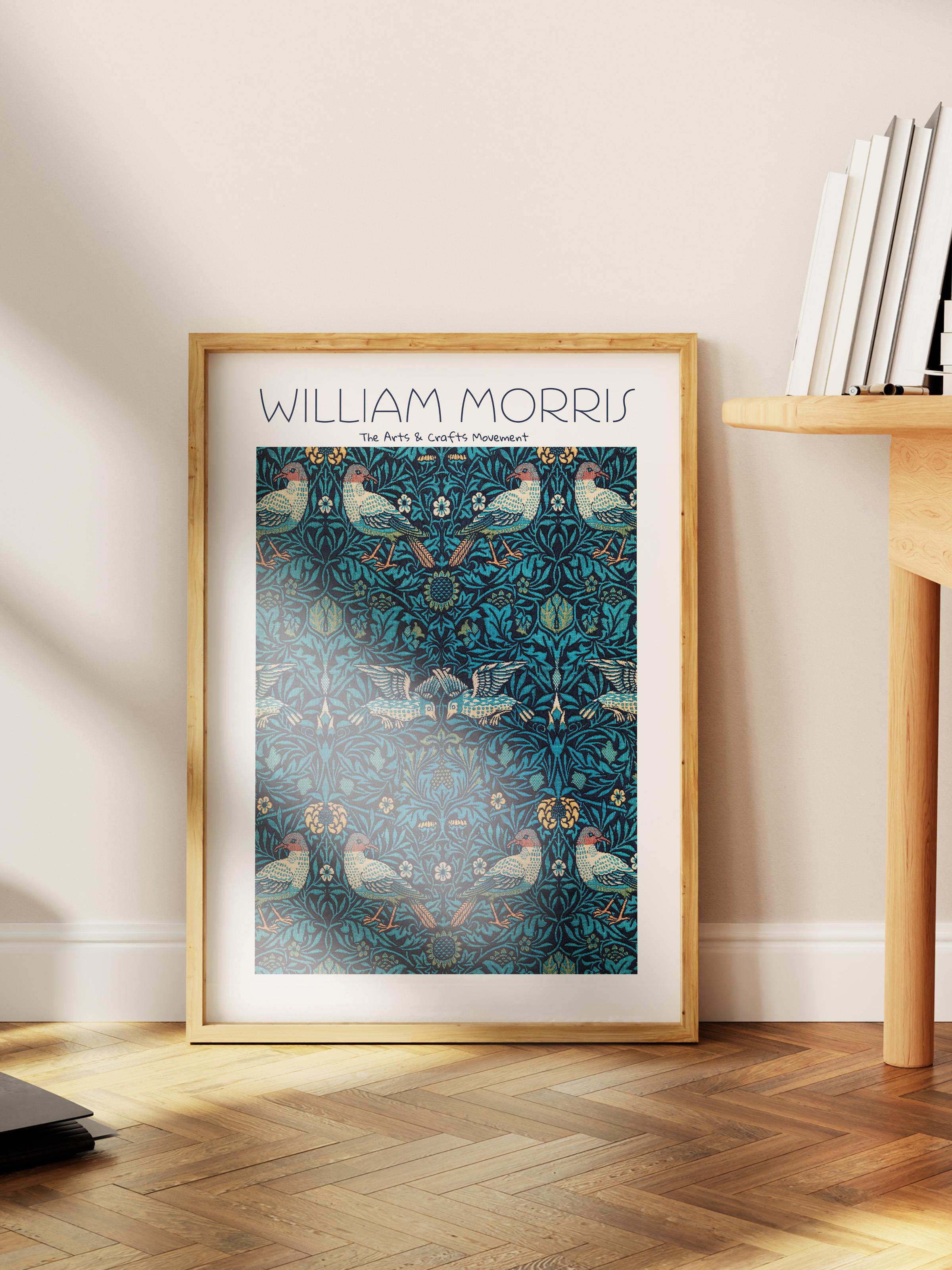 William Morris Poster - William Morris Tasarımları - Sanat Serisi - Çerçevesiz Duvar Tablosu - Parlak ve Kalın Fine Art Kağıt Poster