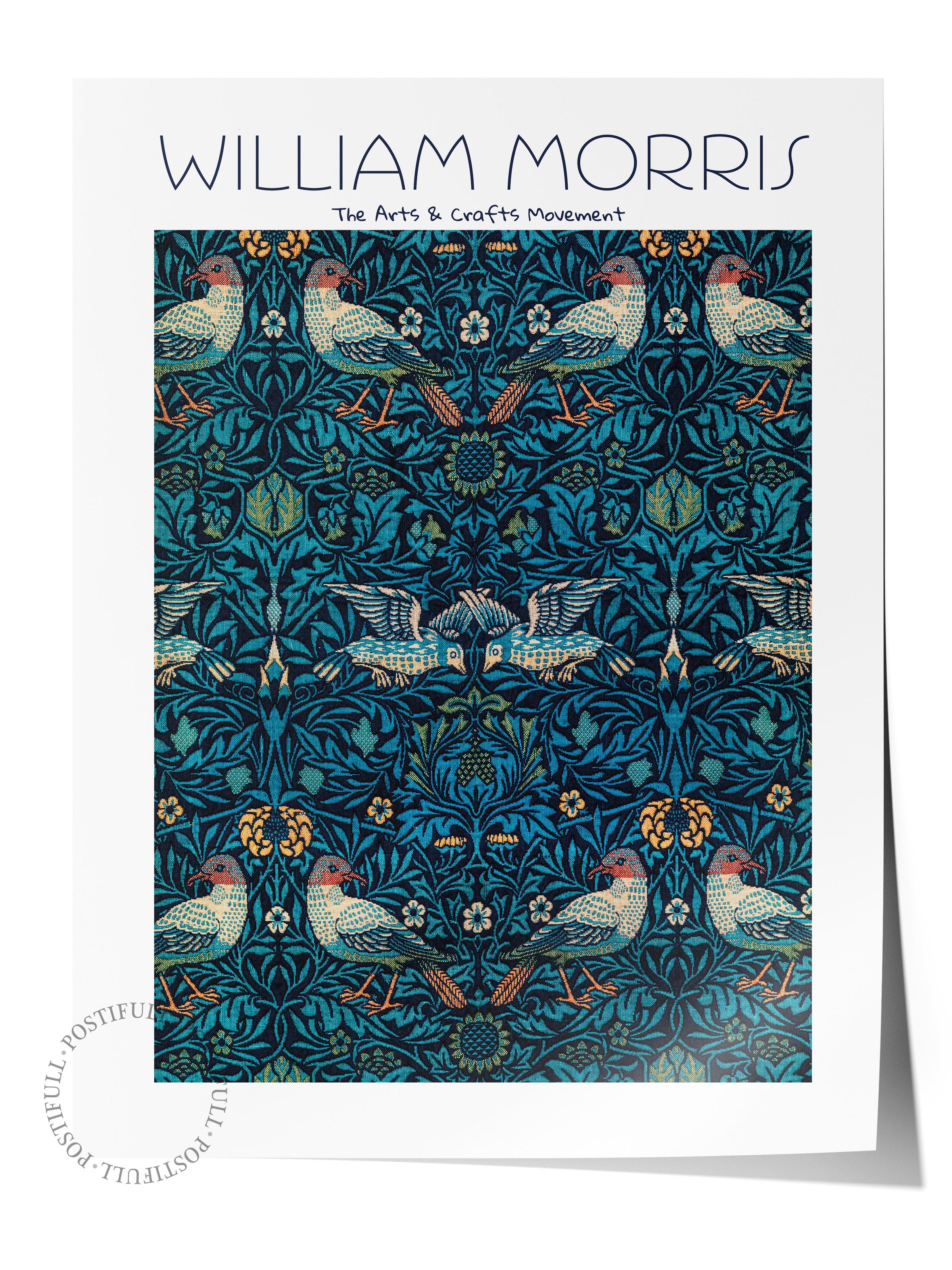 William Morris Poster - William Morris Tasarımları - Sanat Serisi - Çerçevesiz Duvar Tablosu - Parlak ve Kalın Fine Art Kağıt Poster