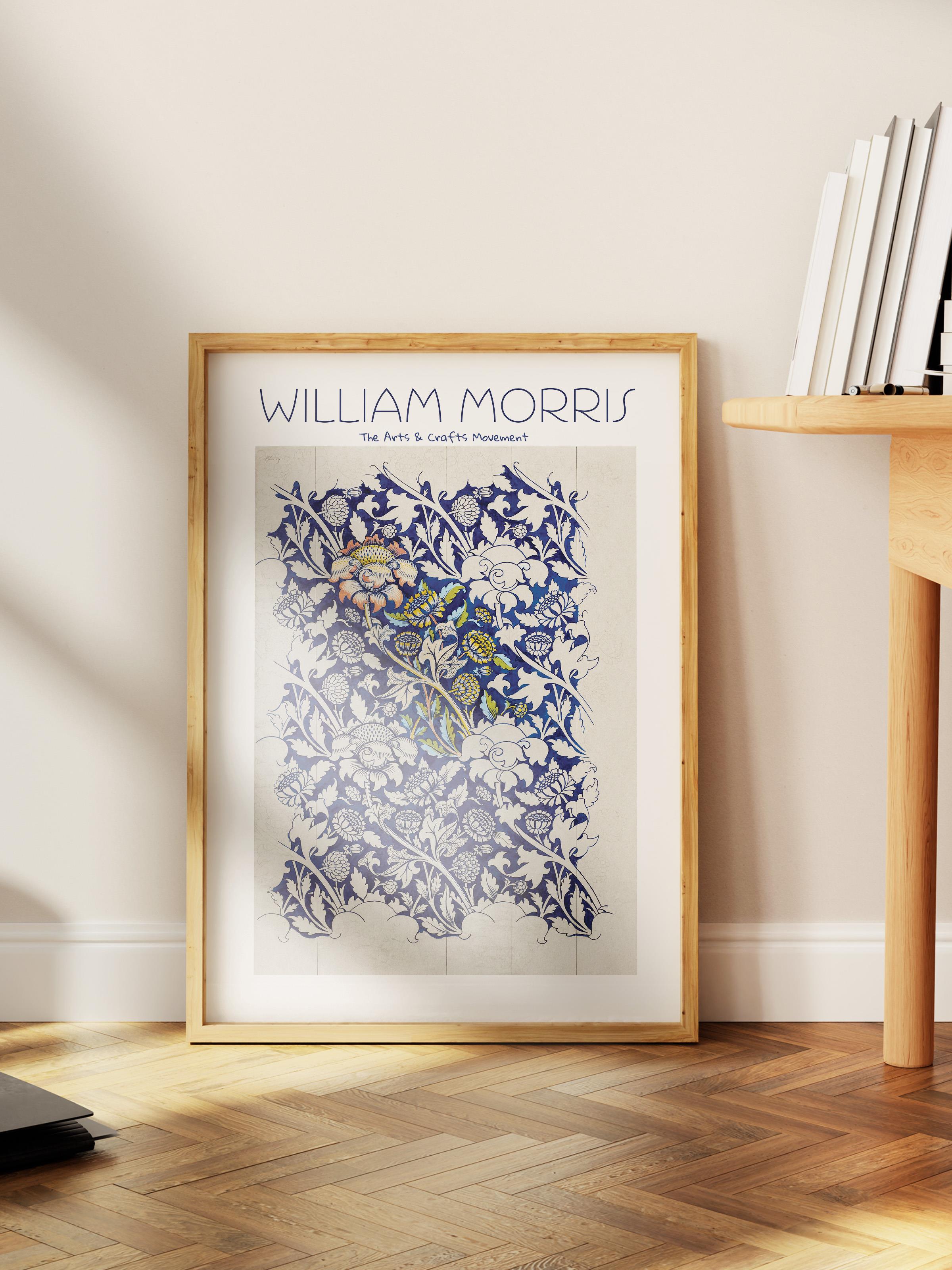 William Morris Poster - William Morris Tasarımları - Sanat Serisi - Çerçevesiz Duvar Tablosu - Parlak ve Kalın Fine Art Kağıt Poster