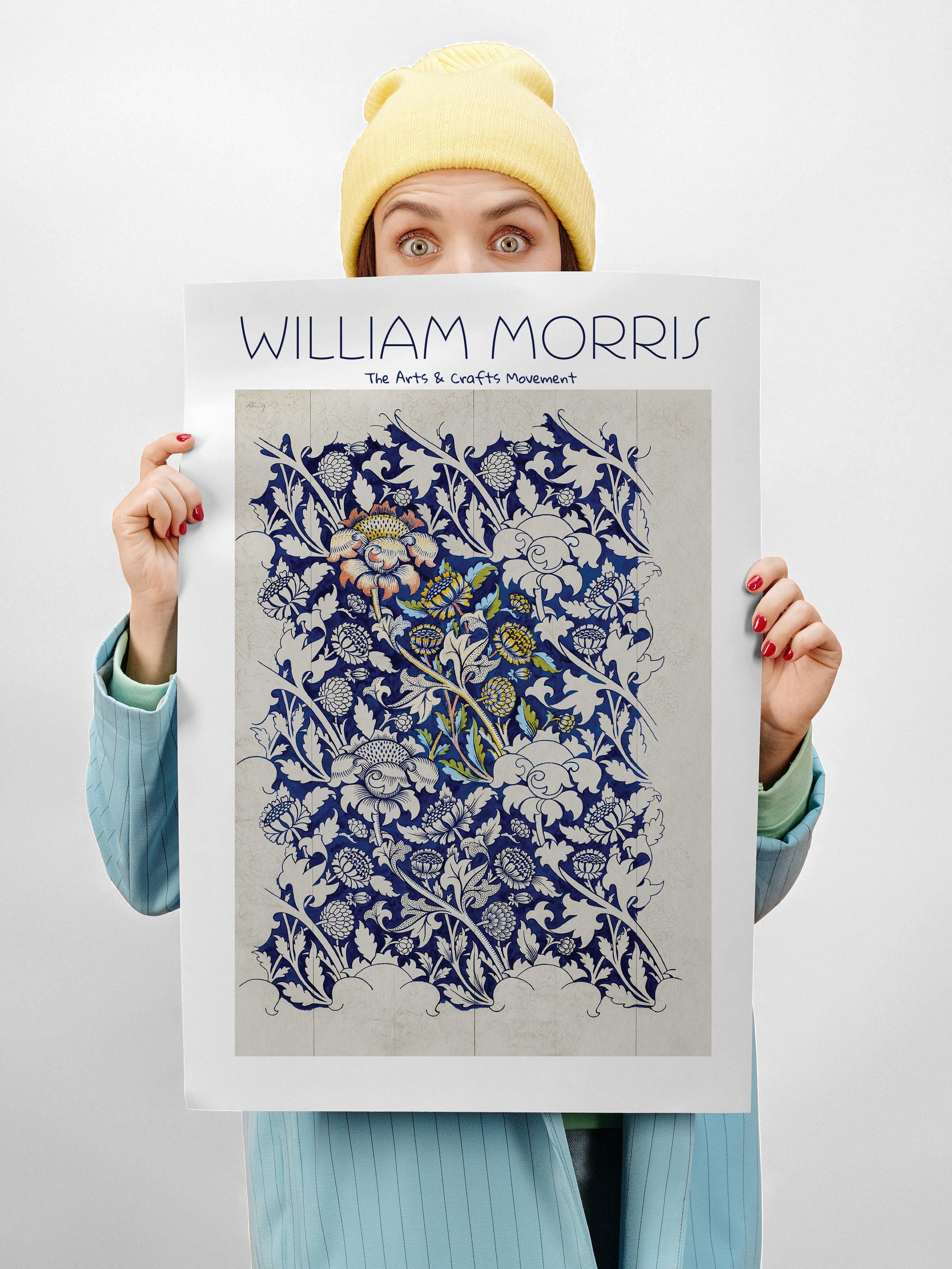 William Morris Poster - William Morris Tasarımları - Sanat Serisi - Çerçevesiz Duvar Tablosu - Parlak ve Kalın Fine Art Kağıt Poster