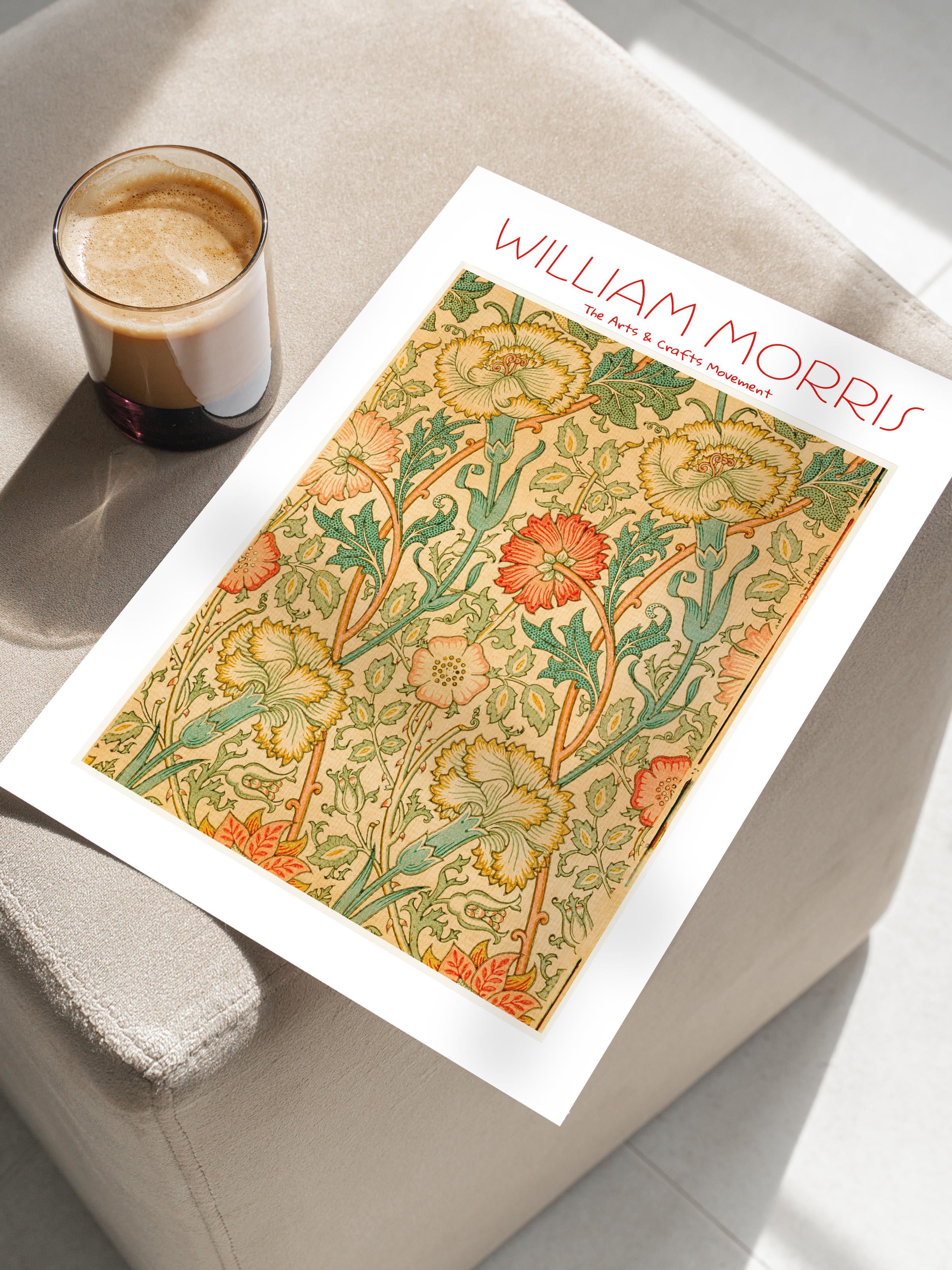 William Morris Poster - William Morris Tasarımları - Sanat Serisi - Çerçevesiz Duvar Tablosu - Parlak ve Kalın Fine Art Kağıt Poster