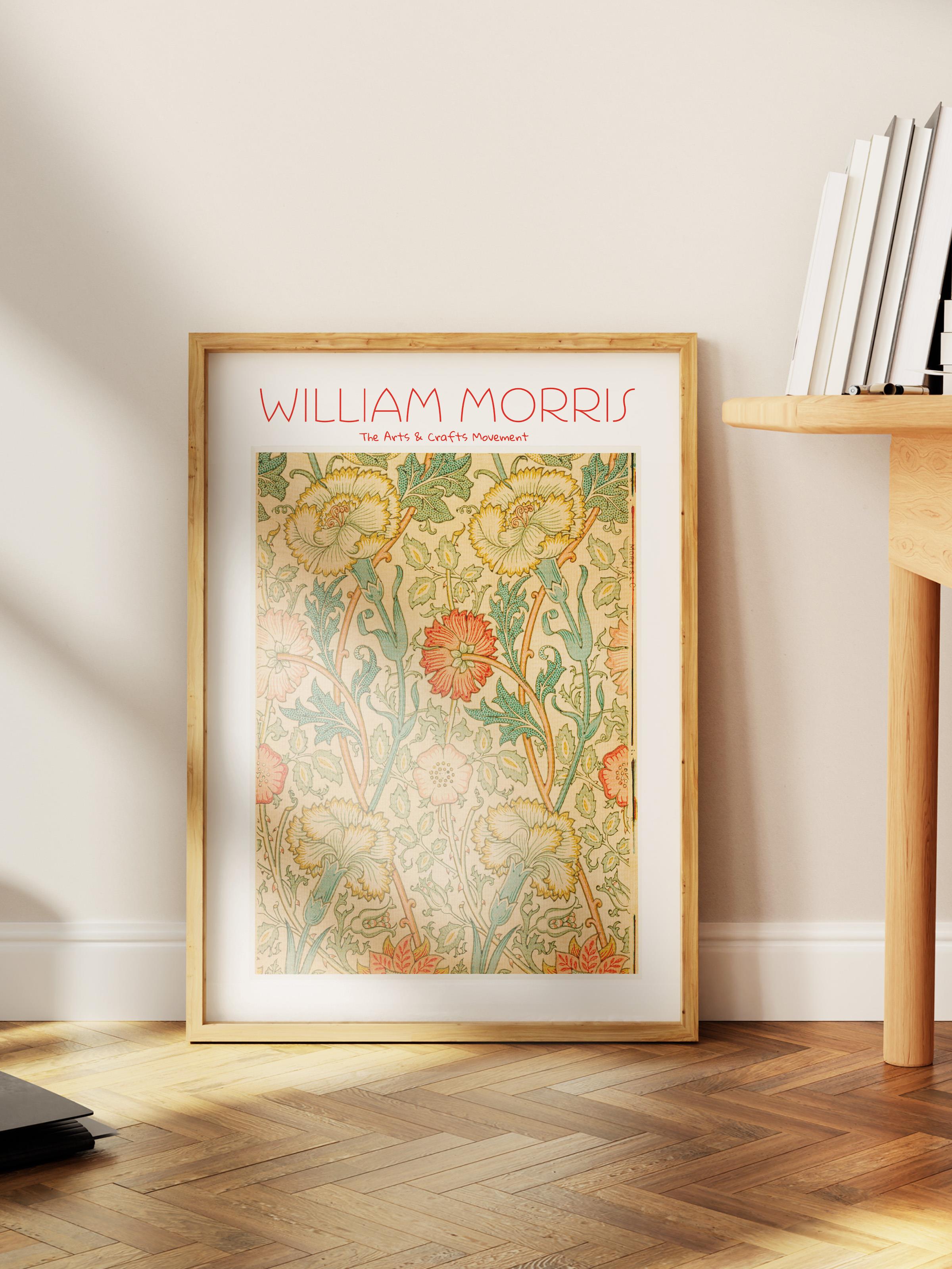 William Morris Poster - William Morris Tasarımları - Sanat Serisi - Çerçevesiz Duvar Tablosu - Parlak ve Kalın Fine Art Kağıt Poster