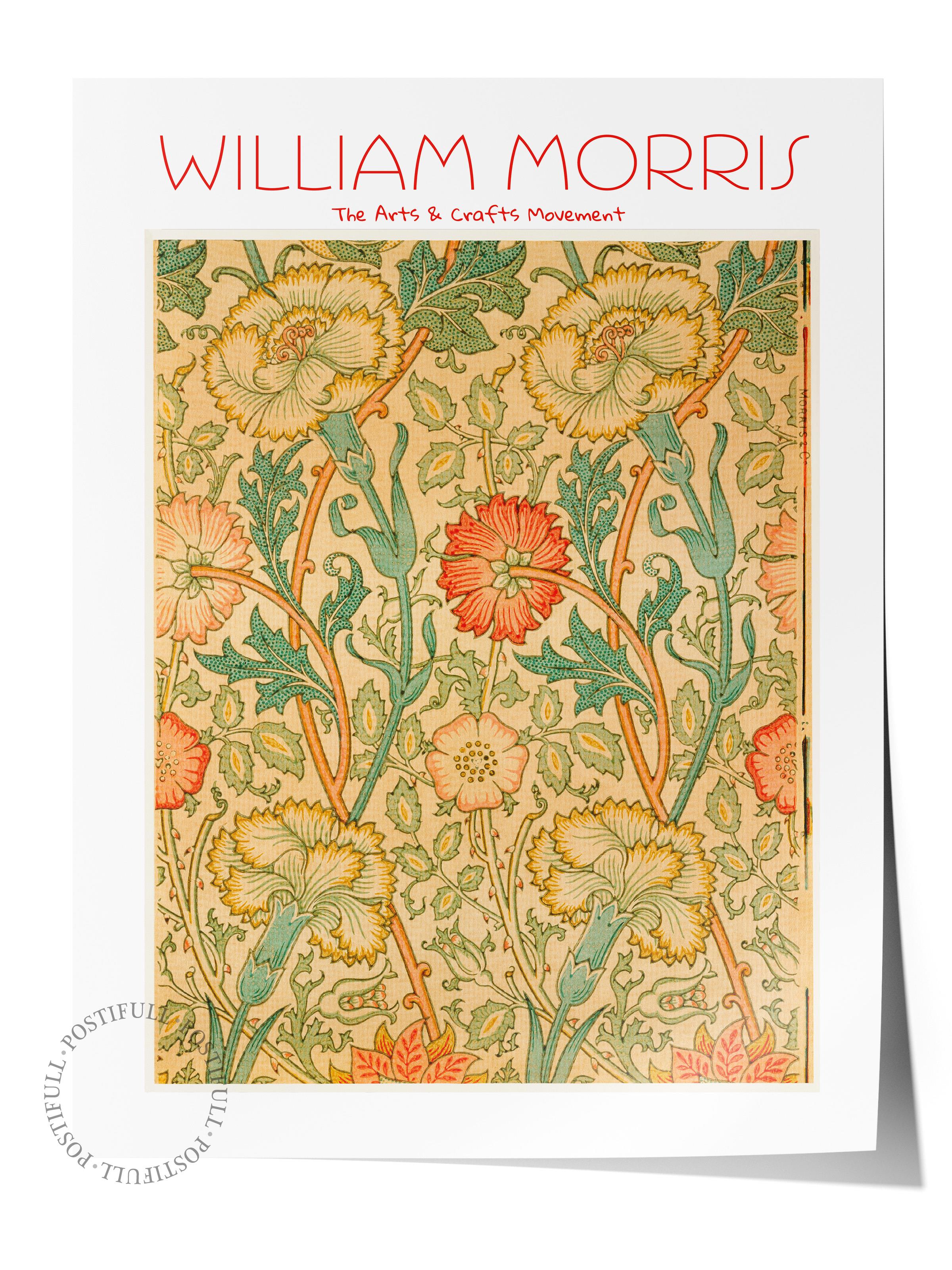 William Morris Poster - William Morris Tasarımları - Sanat Serisi - Çerçevesiz Duvar Tablosu - Parlak ve Kalın Fine Art Kağıt Poster