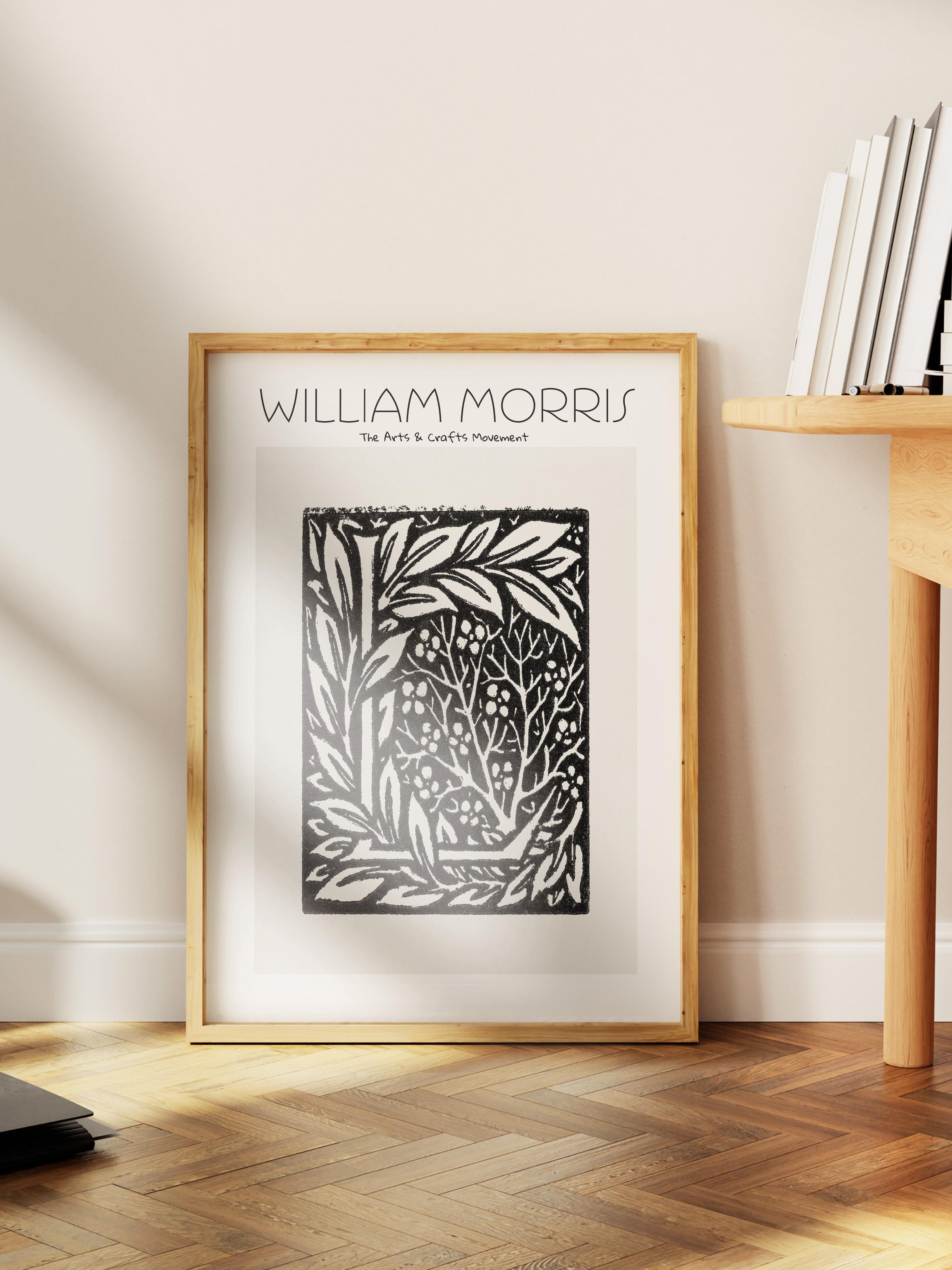 William Morris Poster - William Morris Tasarımları - Sanat Serisi - Çerçevesiz Duvar Posteri - Parlak ve Kalın Fine Art Kağıt Poster