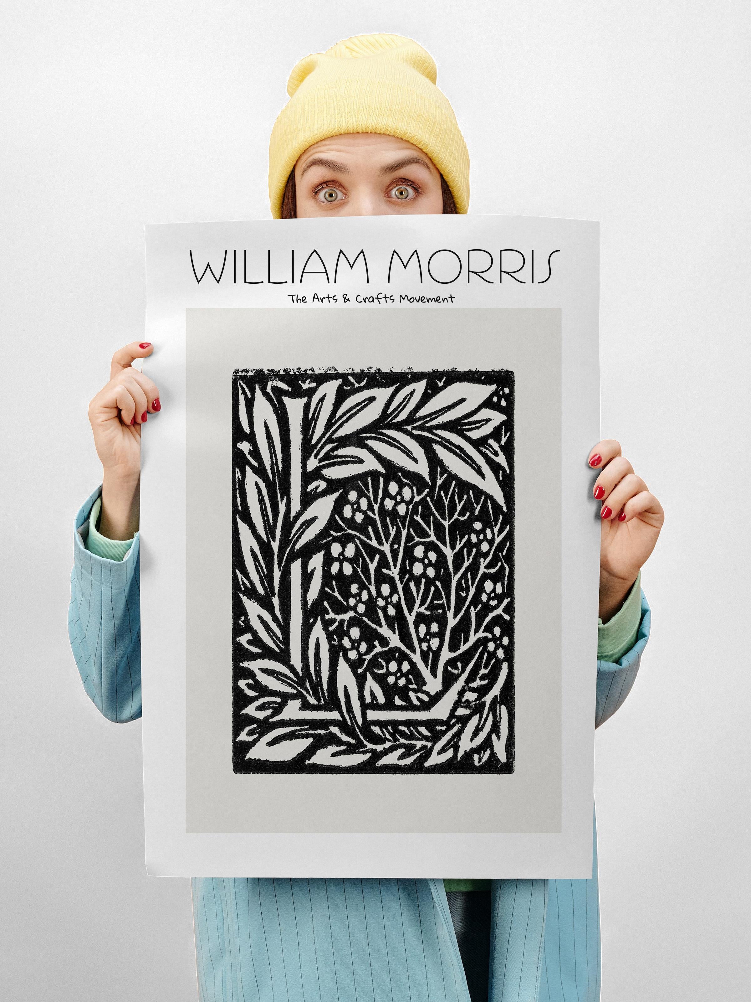 William Morris Poster - William Morris Tasarımları - Sanat Serisi - Çerçevesiz Duvar Posteri - Parlak ve Kalın Fine Art Kağıt Poster