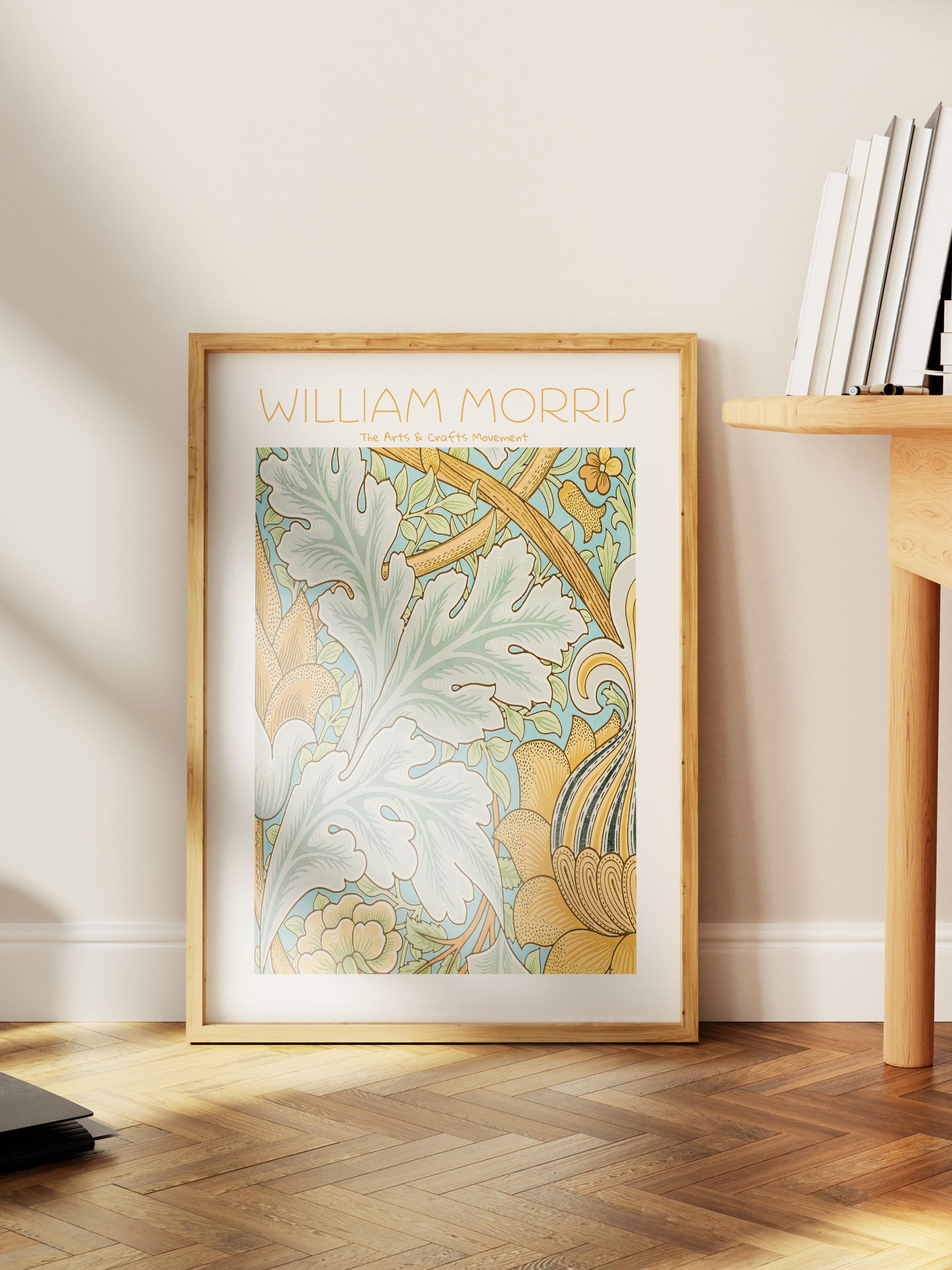 William Morris Poster - William Morris Tasarımları - Sanat Serisi - Çerçevesiz Duvar Tablosu - Parlak ve Kalın Fine Art Kağıt Poster