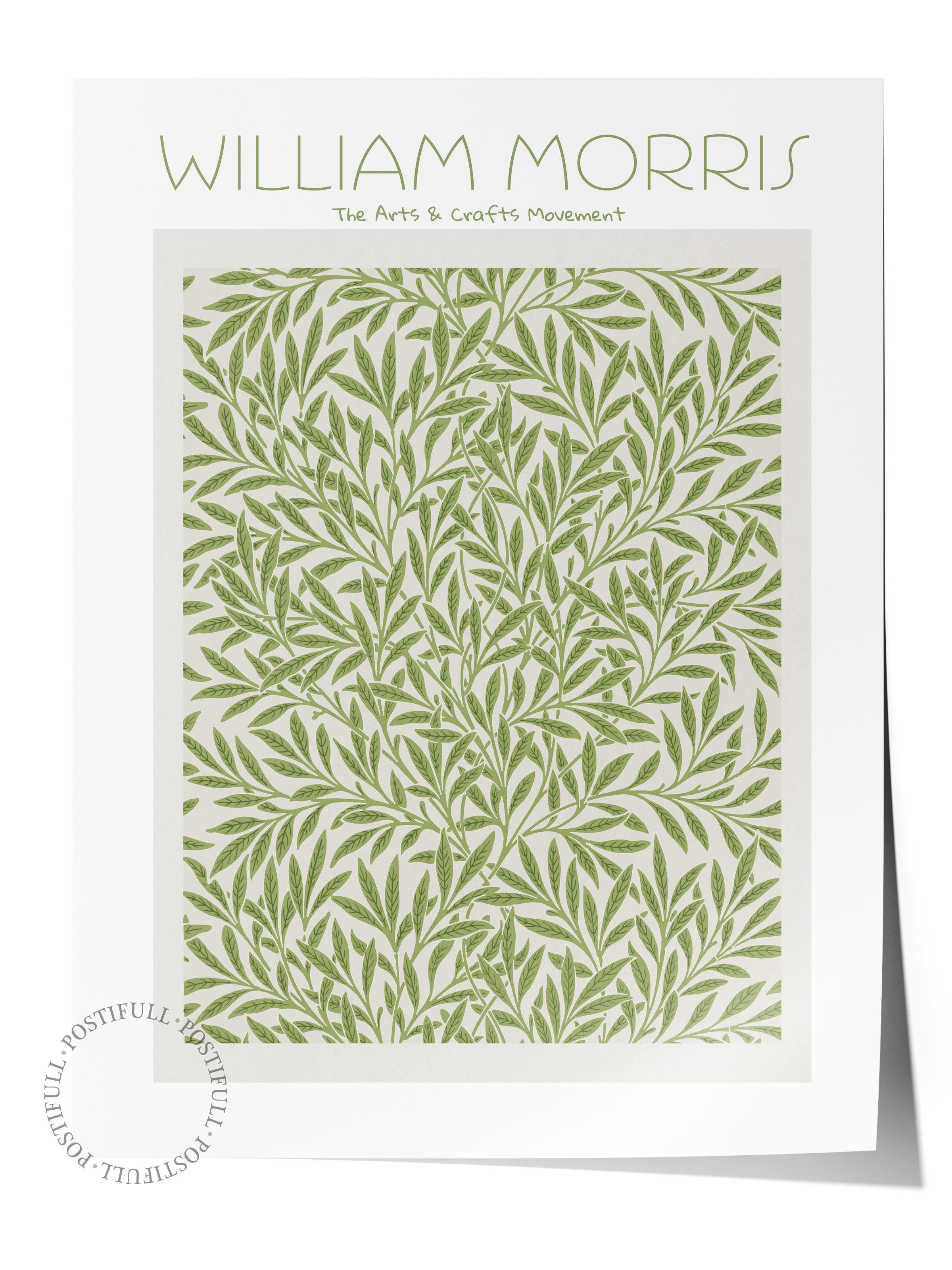 William Morris Poster - William Morris Tasarımları - Sanat Serisi - Çerçevesiz Duvar Tablosu - Parlak ve Kalın Fine Art Kağıt Poster