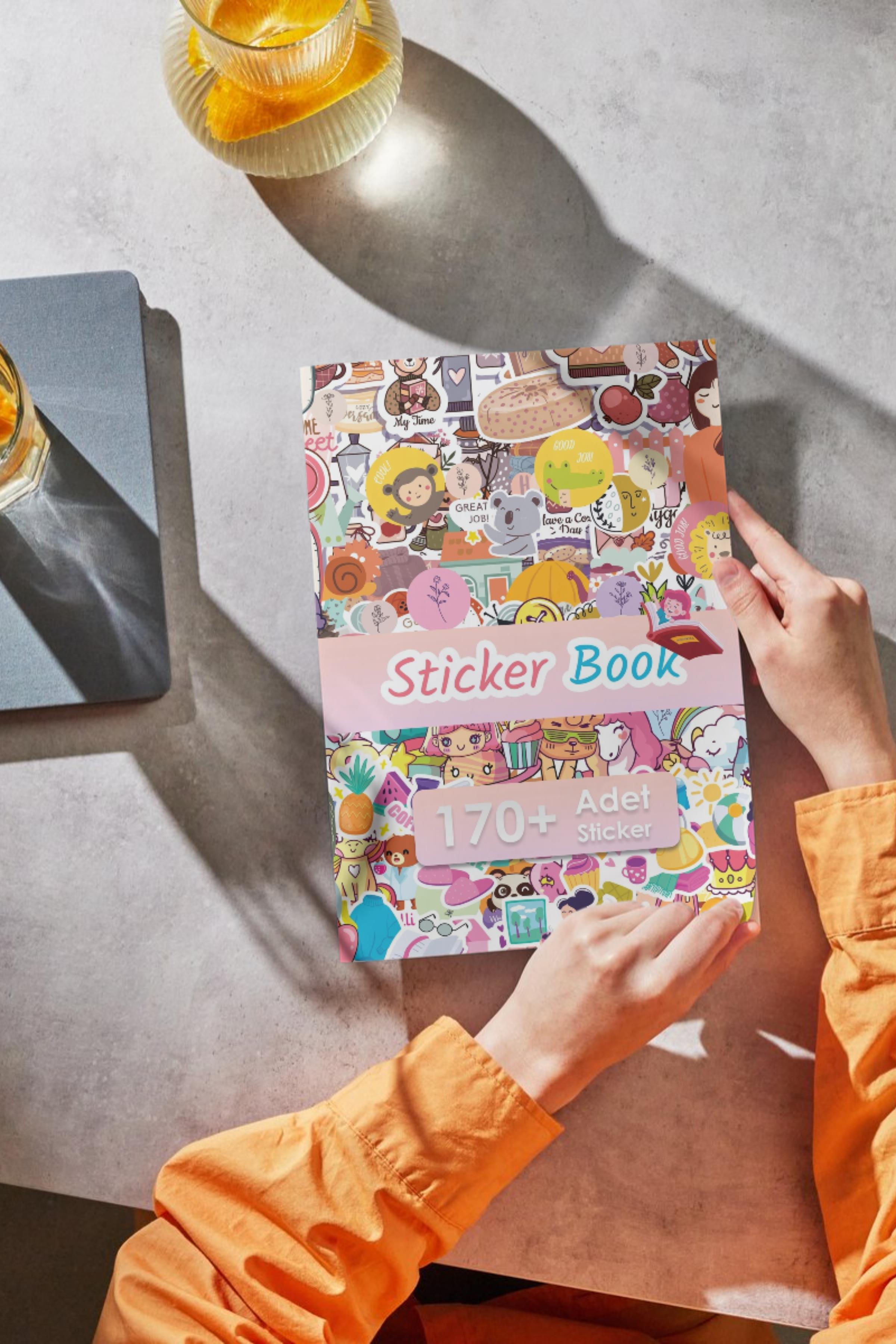 Yılbaşı Sticker, 170 Adet Etiket Seti, Sticker Defteri, Sticker Book, Yılbaşı Süs, Yılbaşı Dekor