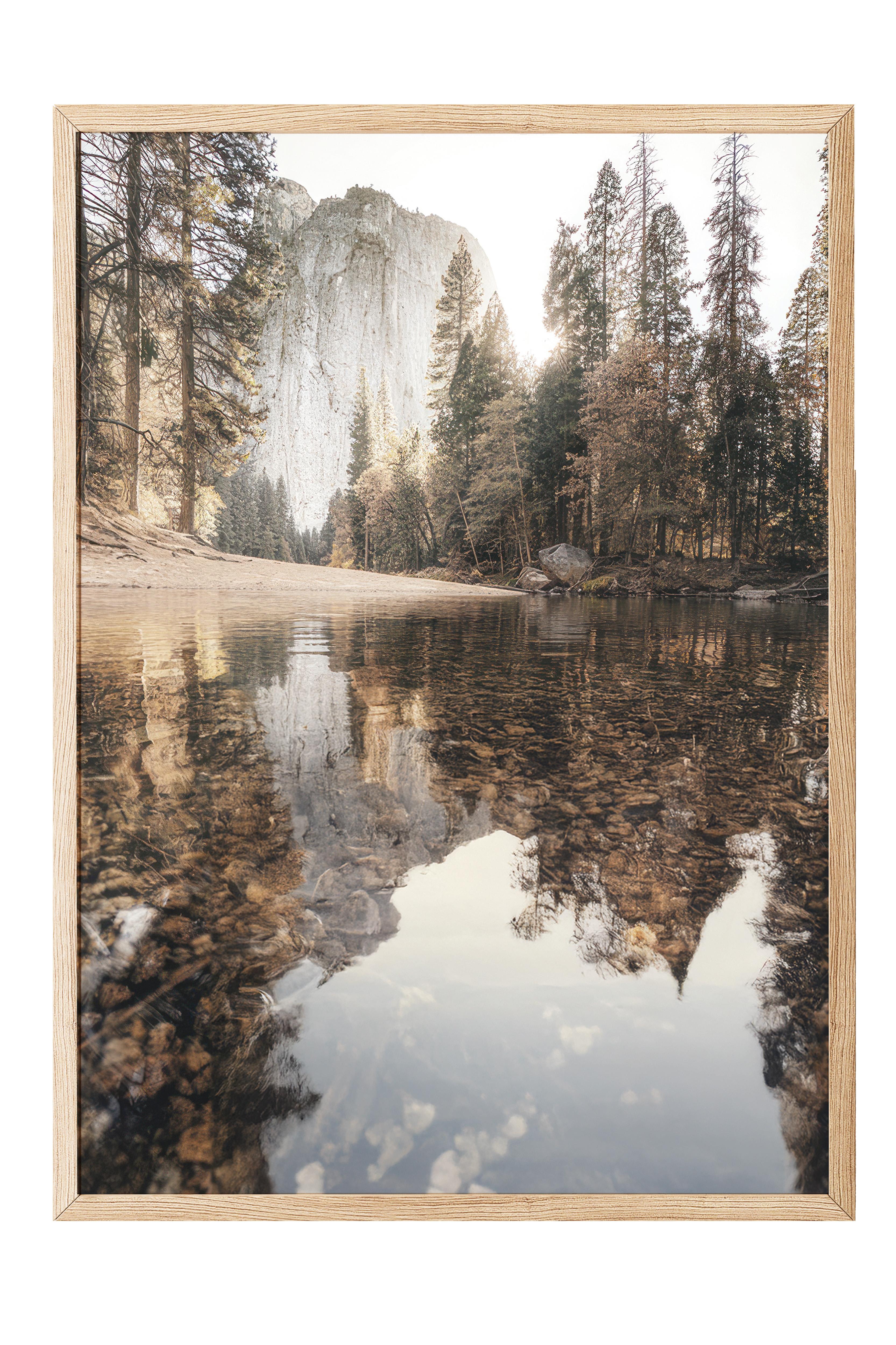 Yosemite Autumn Çerçeveli Tablo, Ahşap Çerçeve ve Poster, Duvar Tablosu Comfort Serisi NO:108504