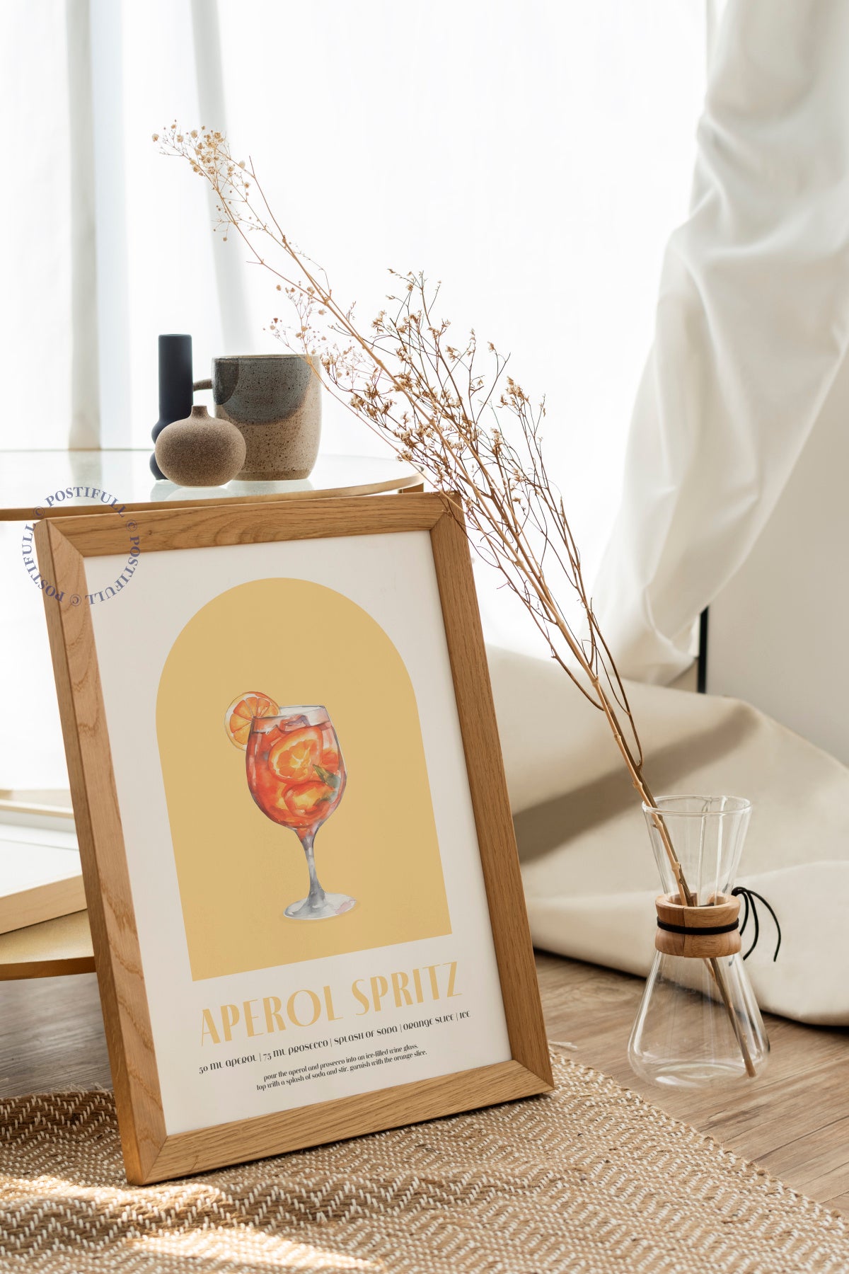 Kokteyl Temalı Duvar Posteri - Aperol Spritz